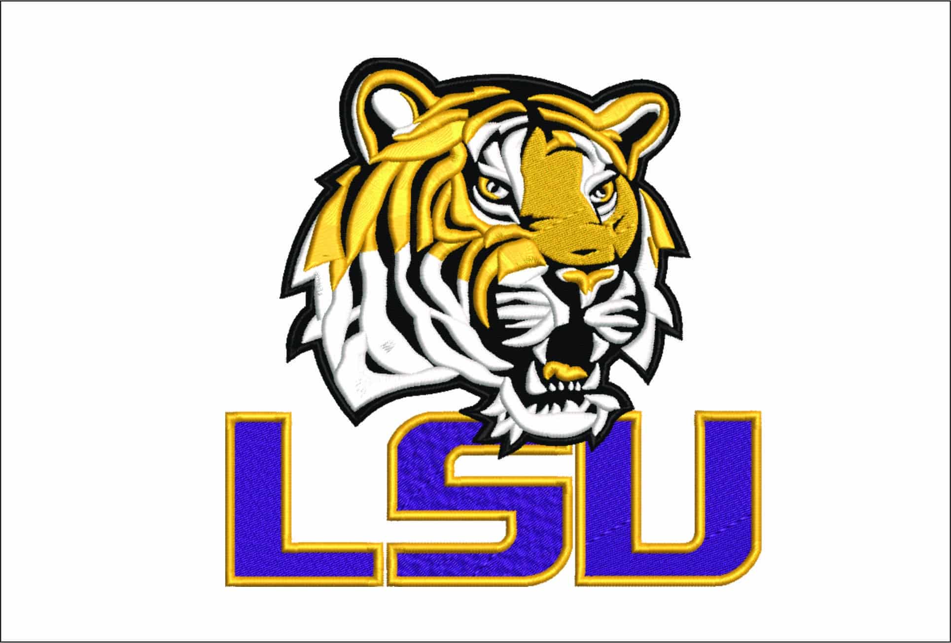LSU Tiger 2006 2014- Elegant embroidery design file - instant download