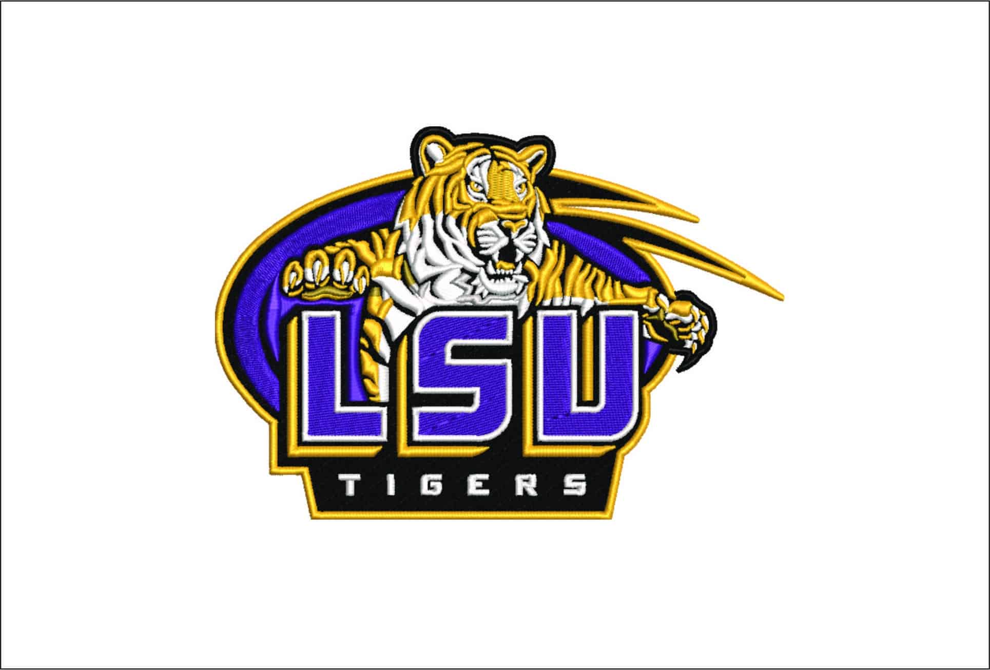 LSU Tigers 2002 2006- Elegant embroidery design file - instant download
