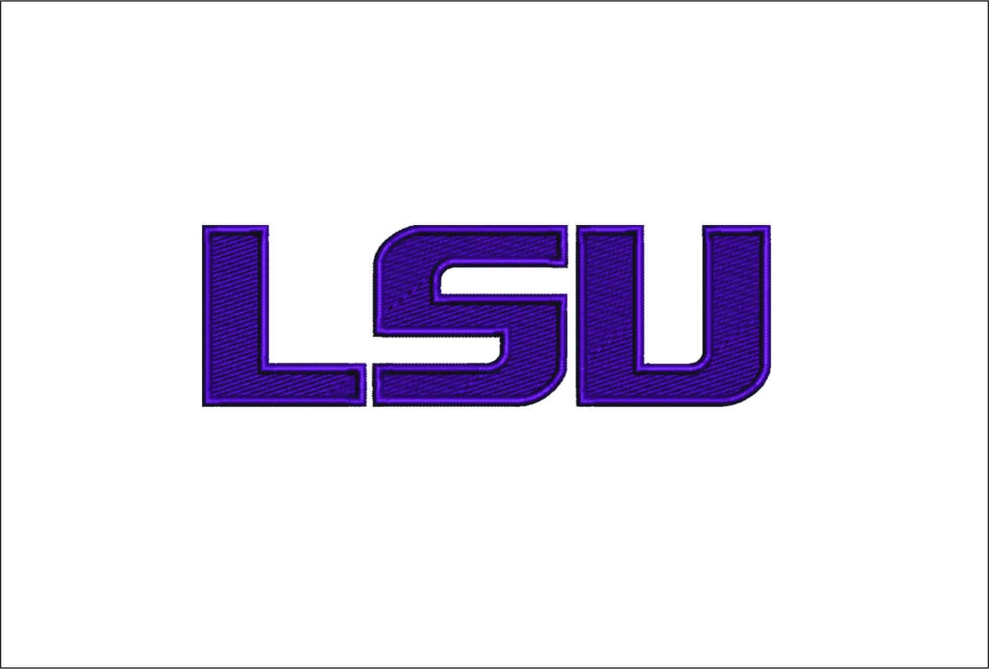 LSU Tigers Logo 2014 Present- Elegant embroidery design file - instant download