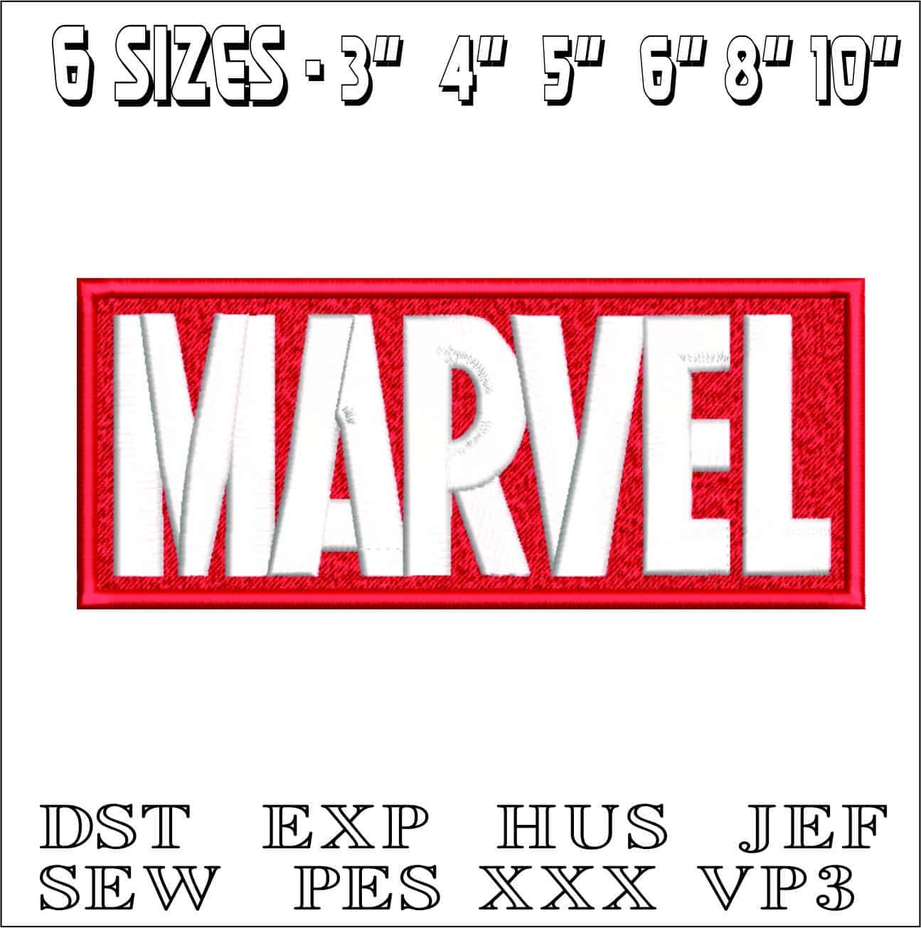 Marvel- Elegant embroidery design file - instant download — view 2