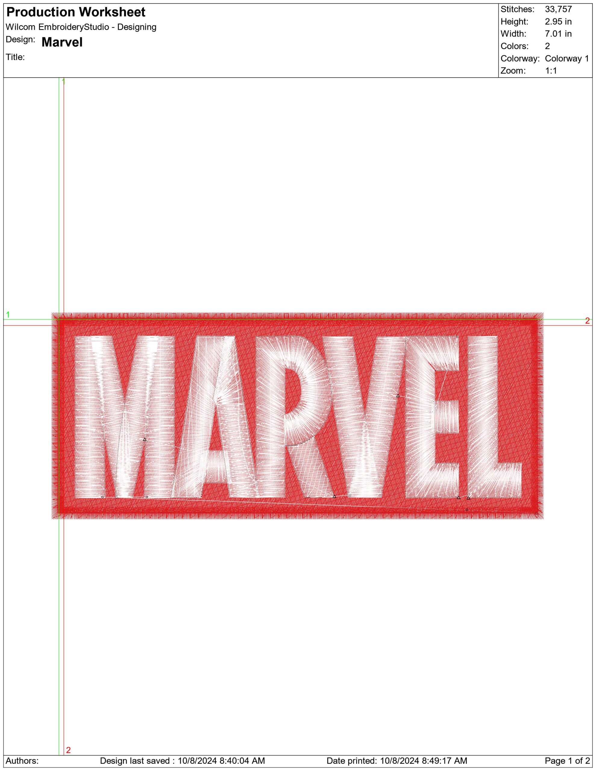 Marvel- Elegant embroidery design file - instant download — view 4