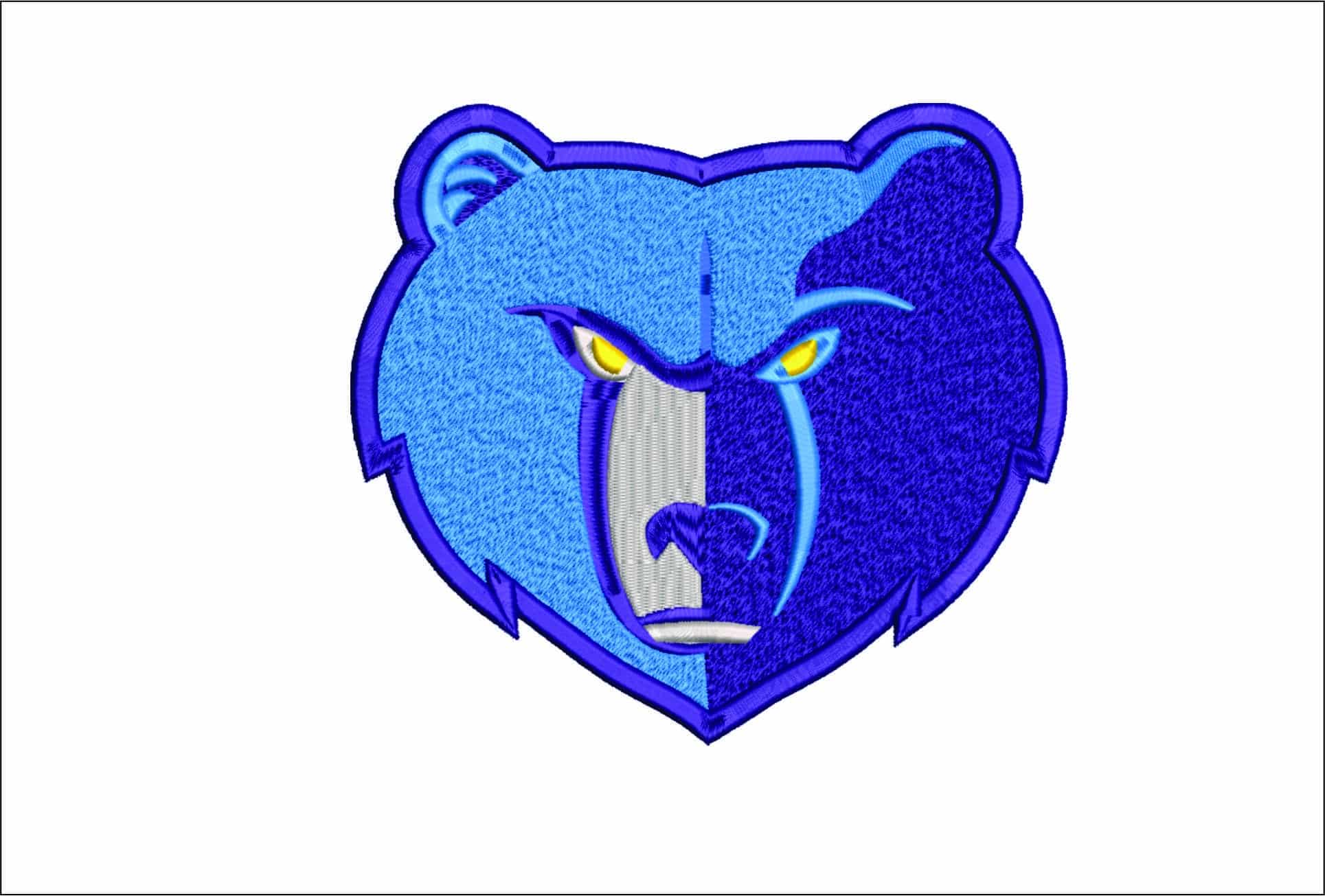 Memphis Grizzlies Logo- Elegant embroidery design file - instant download