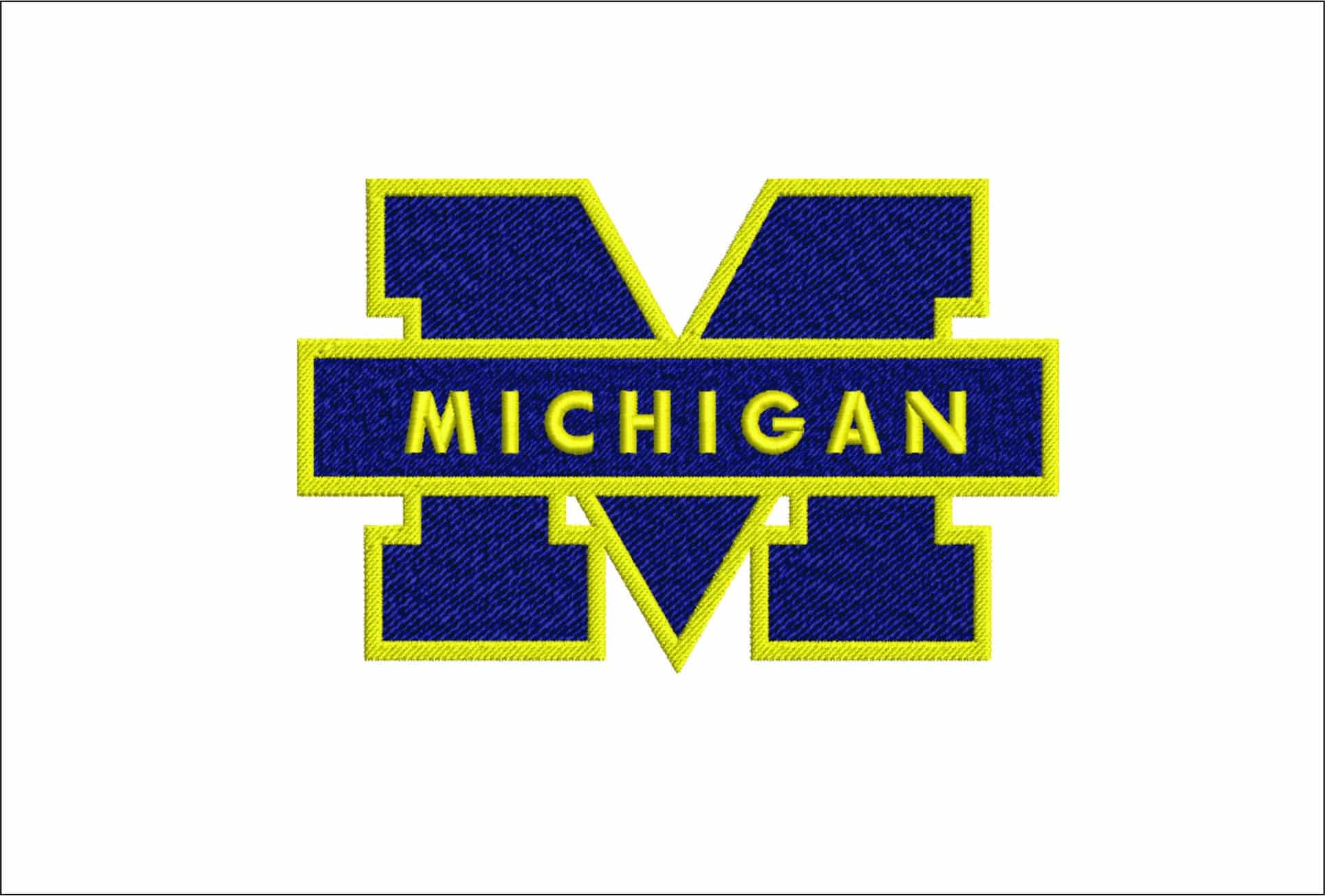 Michigan_Wolverines_Logo- Elegant embroidery design file - instant download