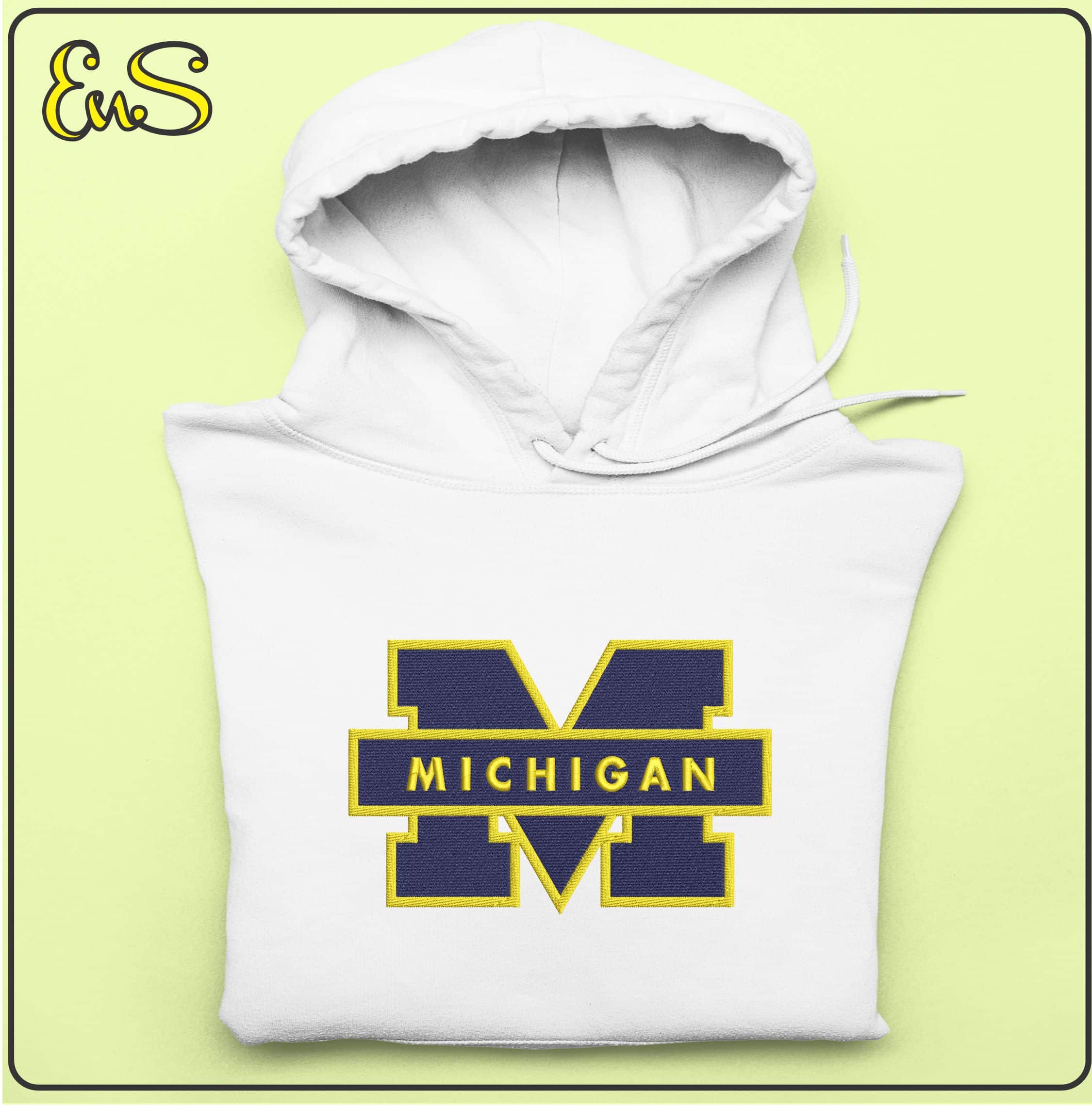 Michigan_Wolverines_Logo- Elegant embroidery design file - instant download — view 2