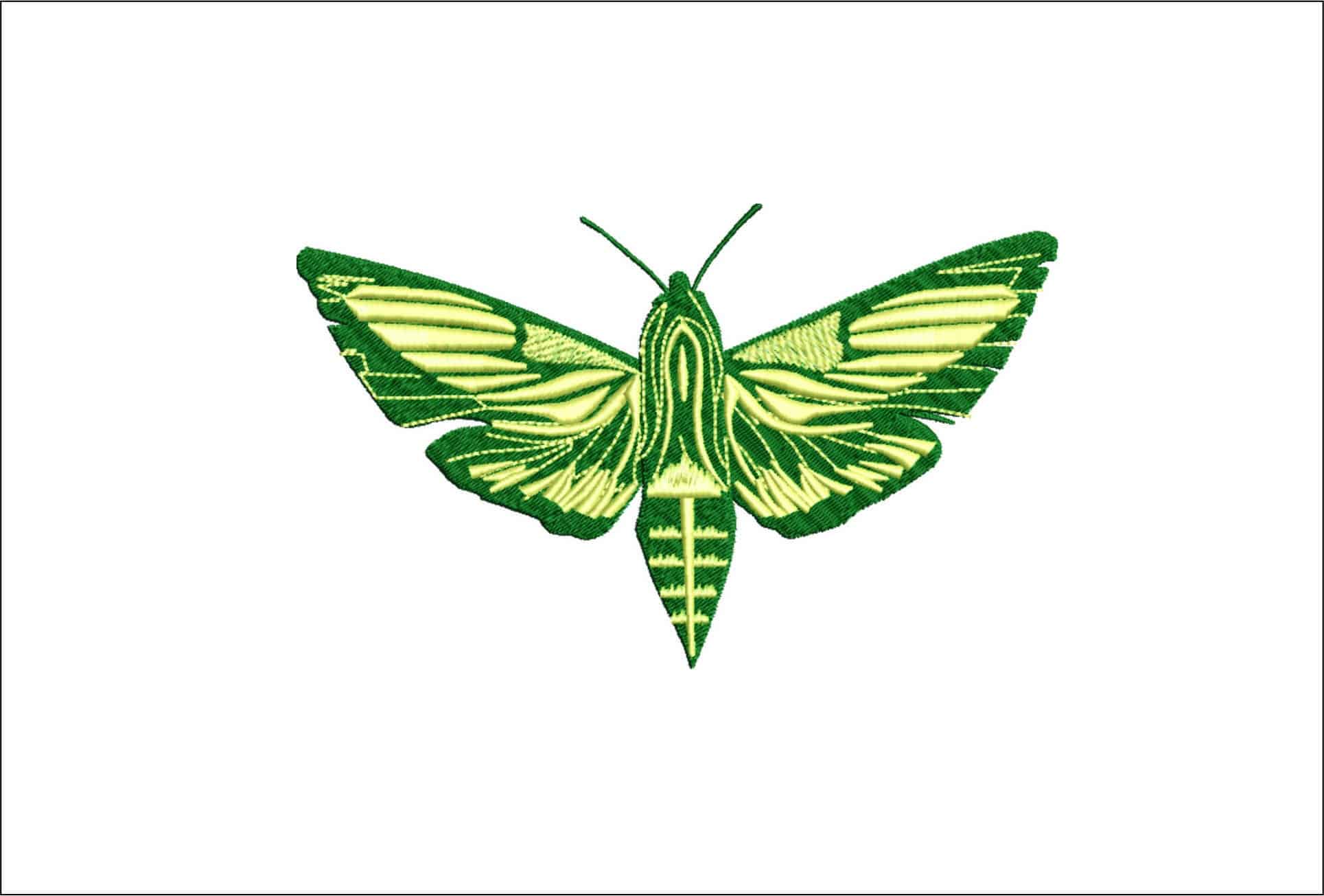 Moth- Elegant embroidery design file - instant download