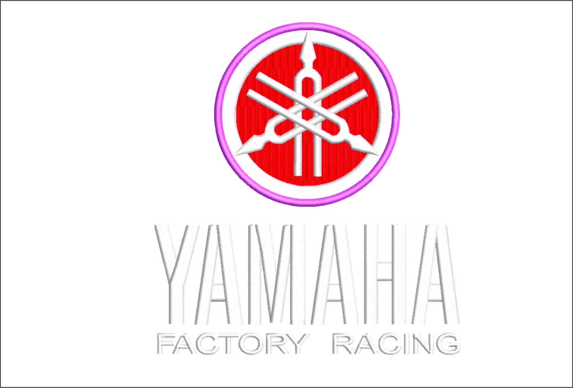 Yamaha Factory Racing-Elegant embroidery design file - instant download