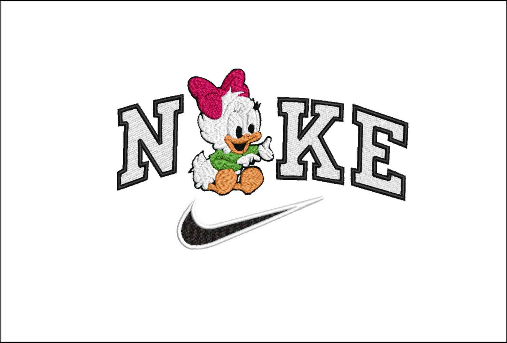 Nike Baby Daisy Duck-Elegant embroidery design file - instant download