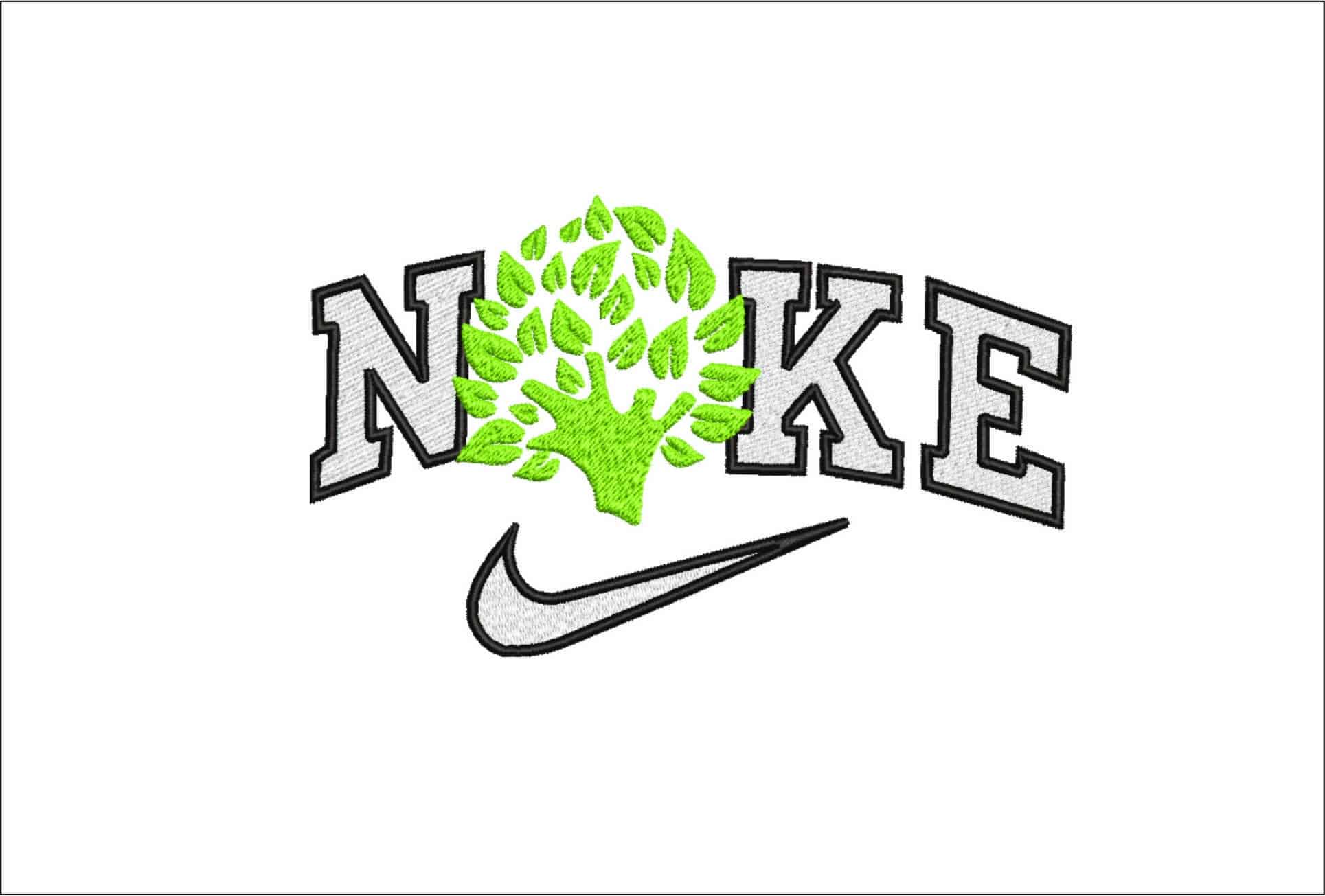Nike Bishopswood Tree-Elegant embroidery design file - instant download