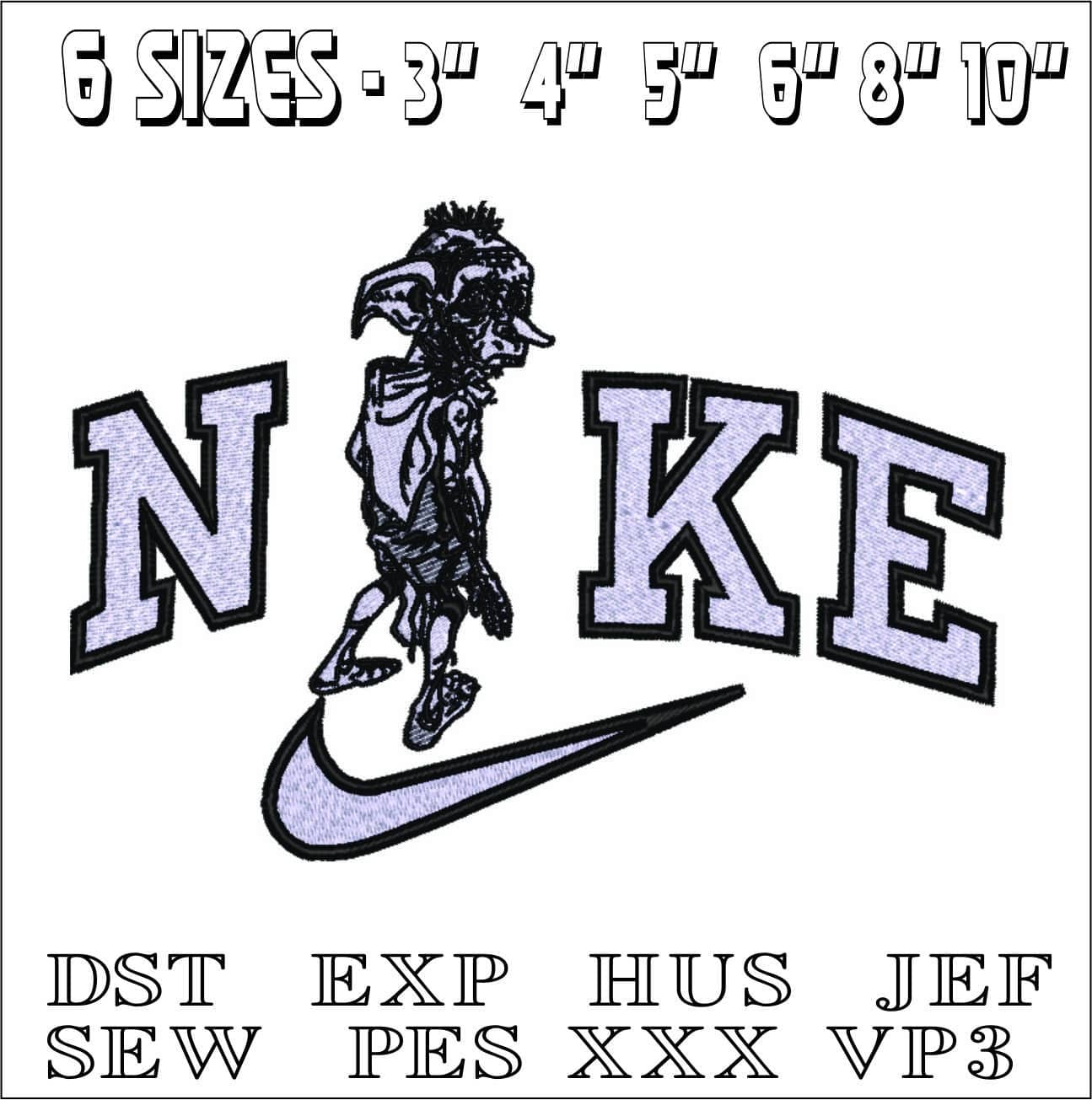 Nike Dobey the House Elf-Elegant embroidery design file - instant download — view 2