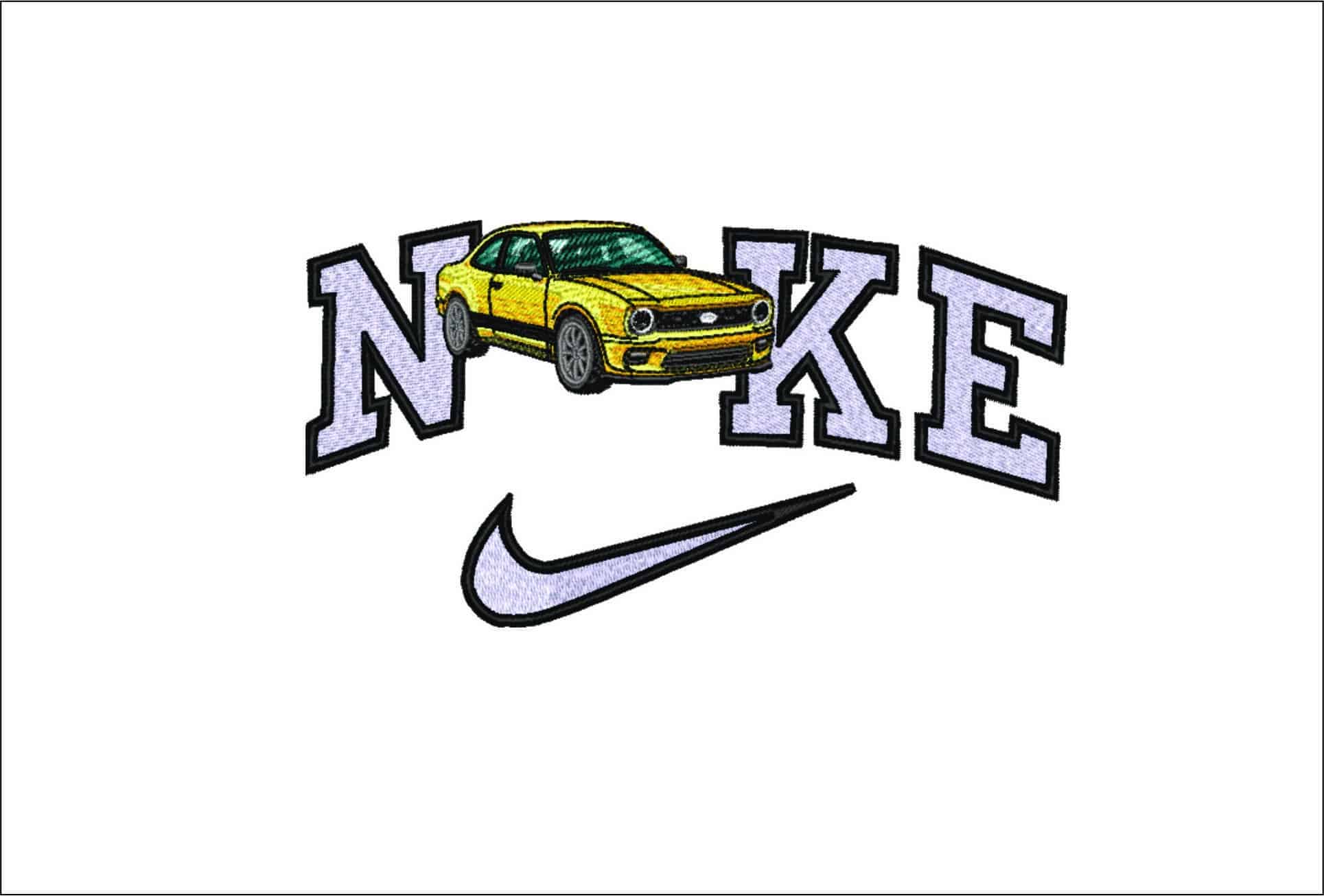 Nike Escort Mexico - Ford-Elegant embroidery design file - instant download