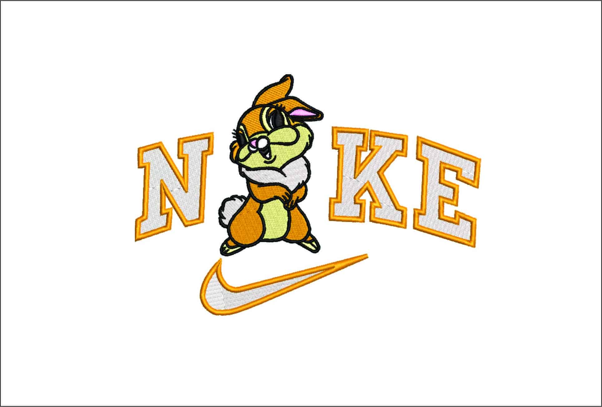 Nike Miss Bunny-Elegant embroidery design file - instant download