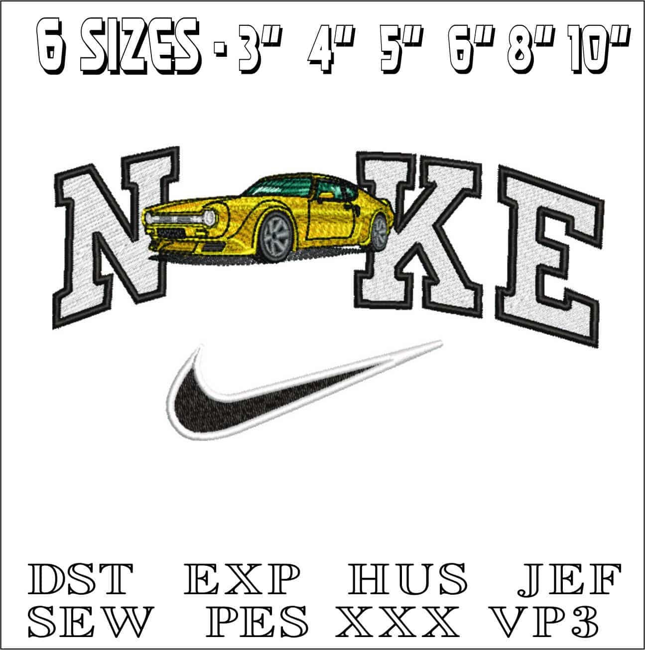 Nike Original Capri-Elegant embroidery design file - instant download — view 2