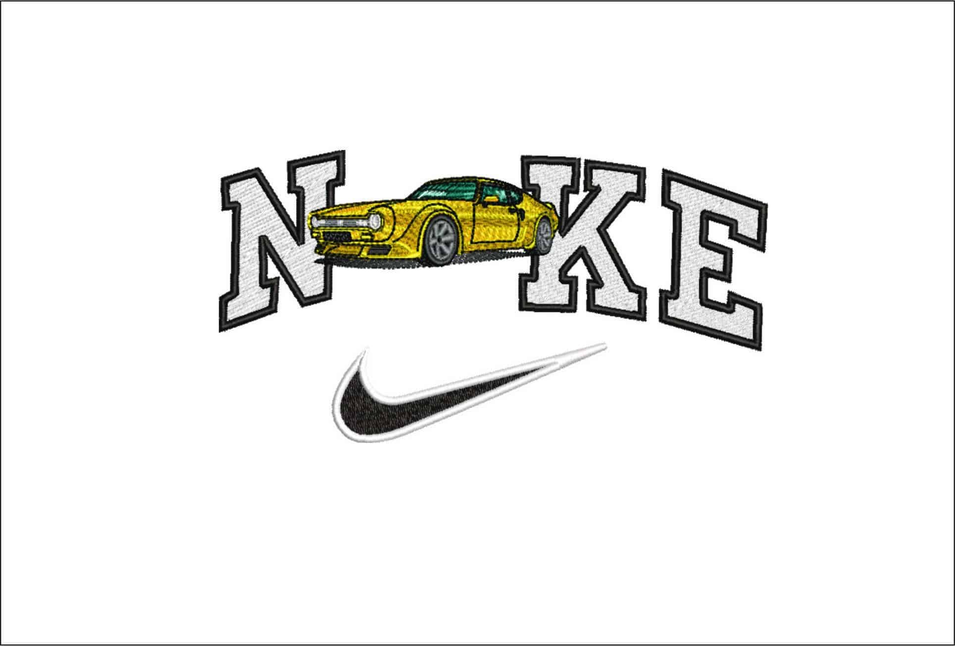 Nike Original Capri-Elegant embroidery design file - instant download