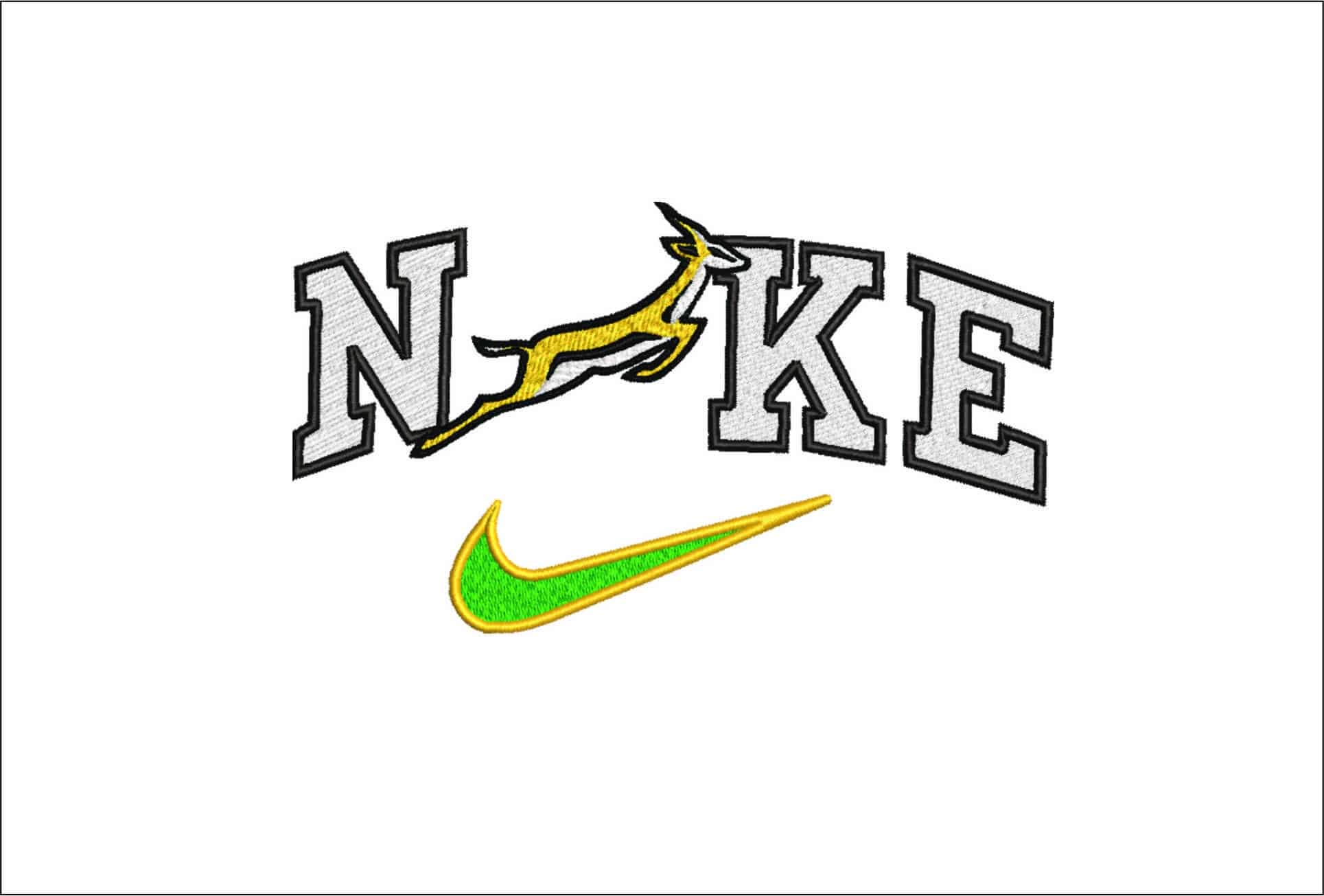Nike Springbok-Elegant embroidery design file - instant download