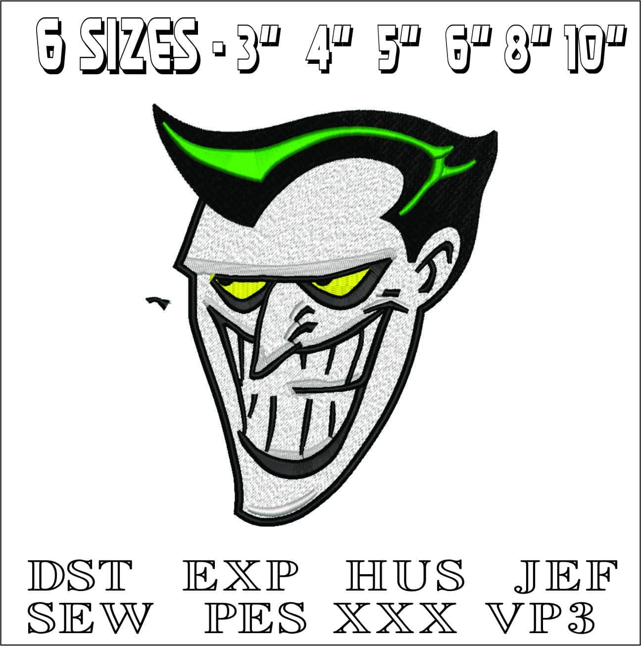 Old Joker-Elegant embroidery design file - instant download — view 2