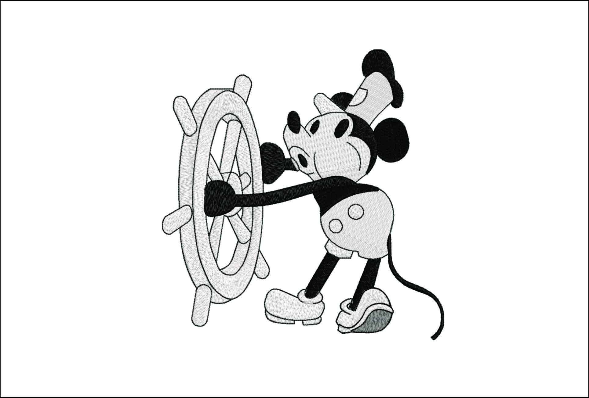 Original Mickey Mouse-Elegant embroidery design file - instant download