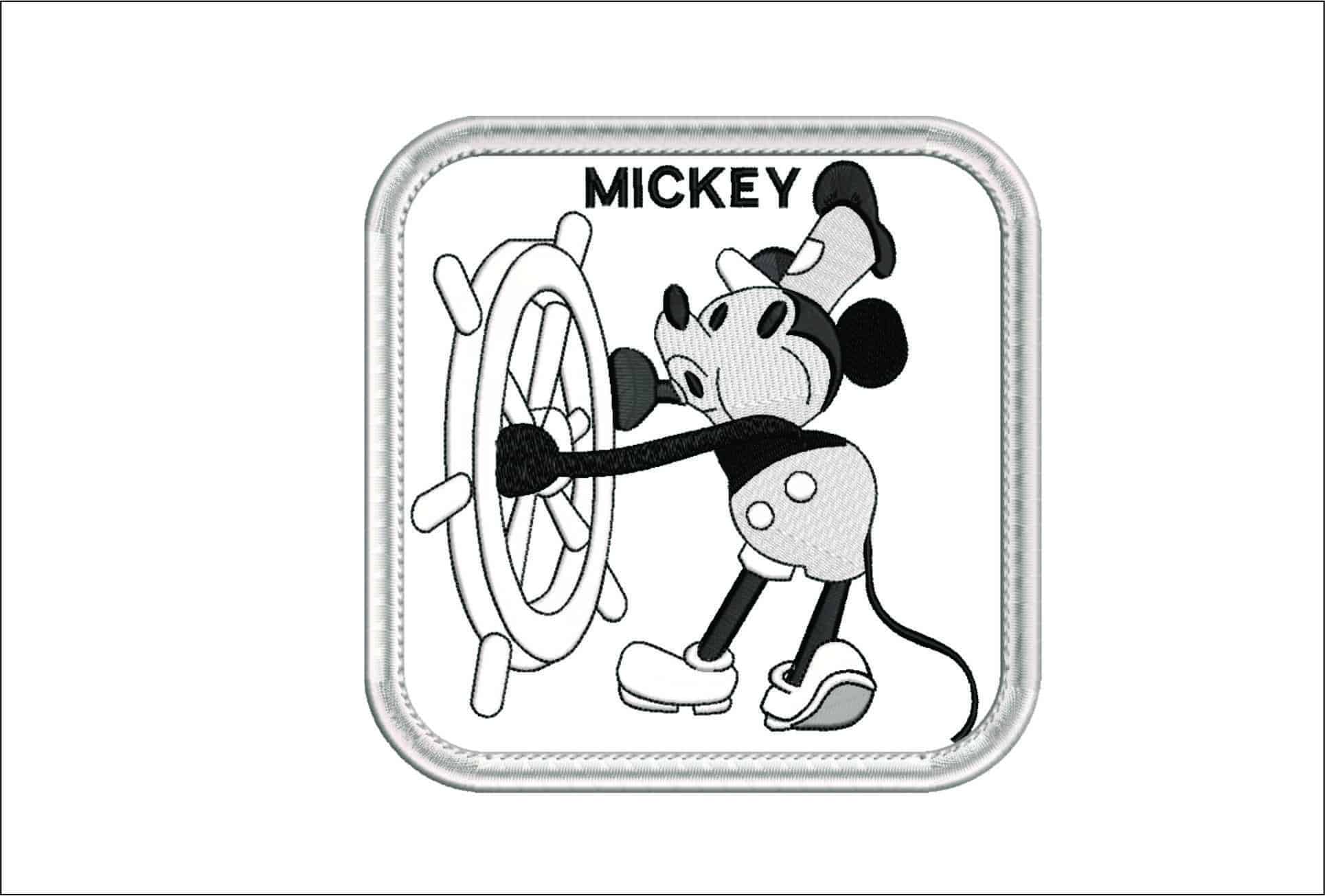 Original Mickey Mouse Frame-Elegant embroidery design file - instant download