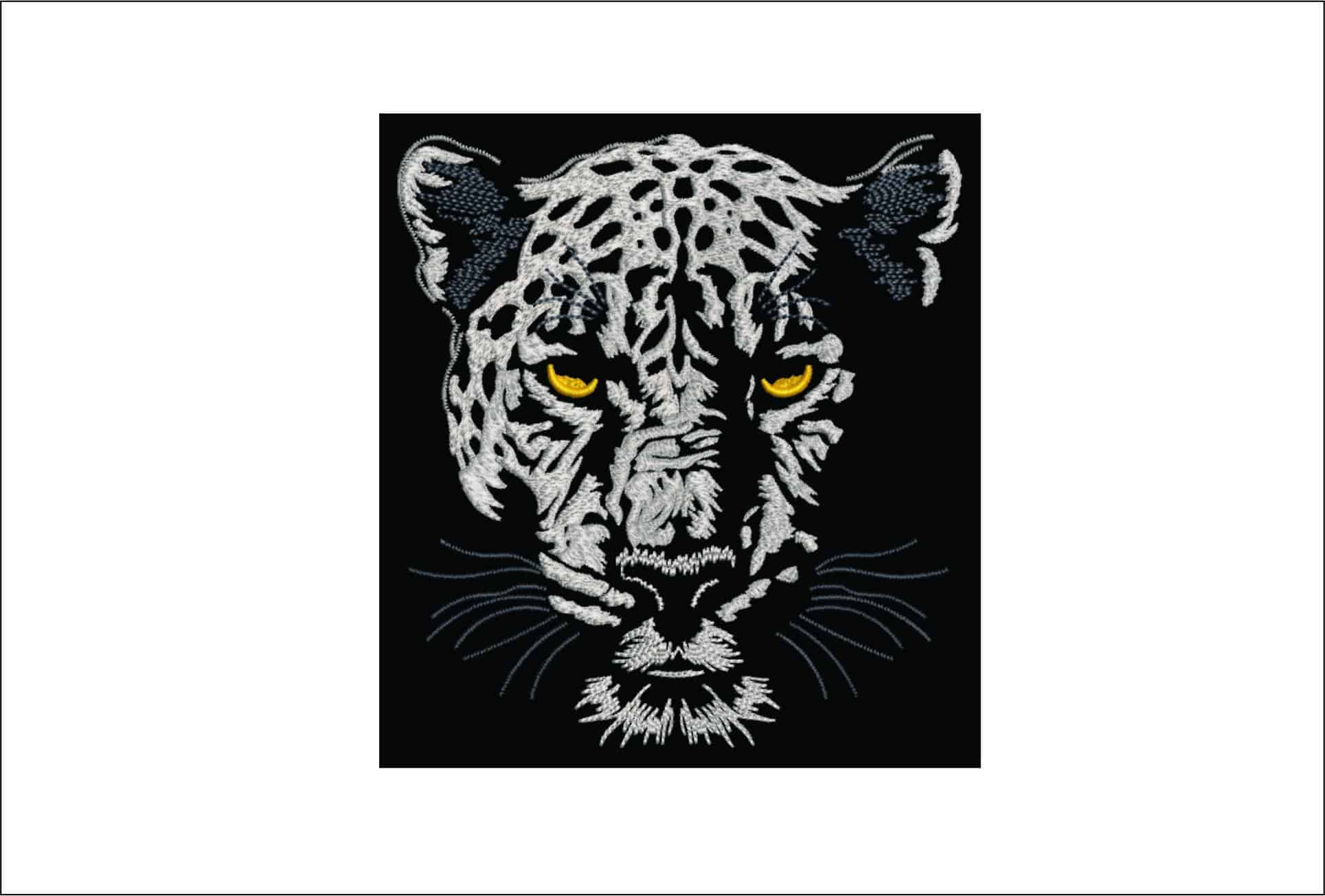 Panther Head-Elegant embroidery design file - instant download
