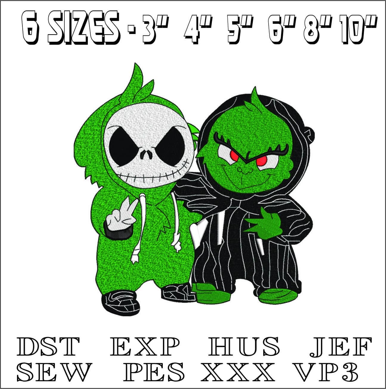 Seaseme Halloween-Elegant embroidery design file - instant download — view 2