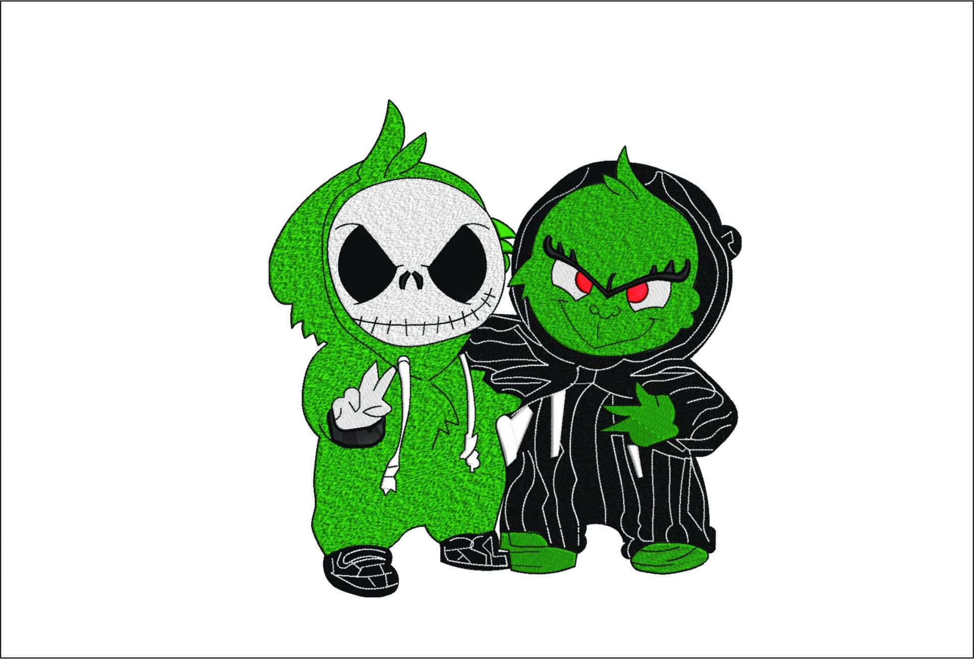 Seaseme Halloween-Elegant embroidery design file - instant download