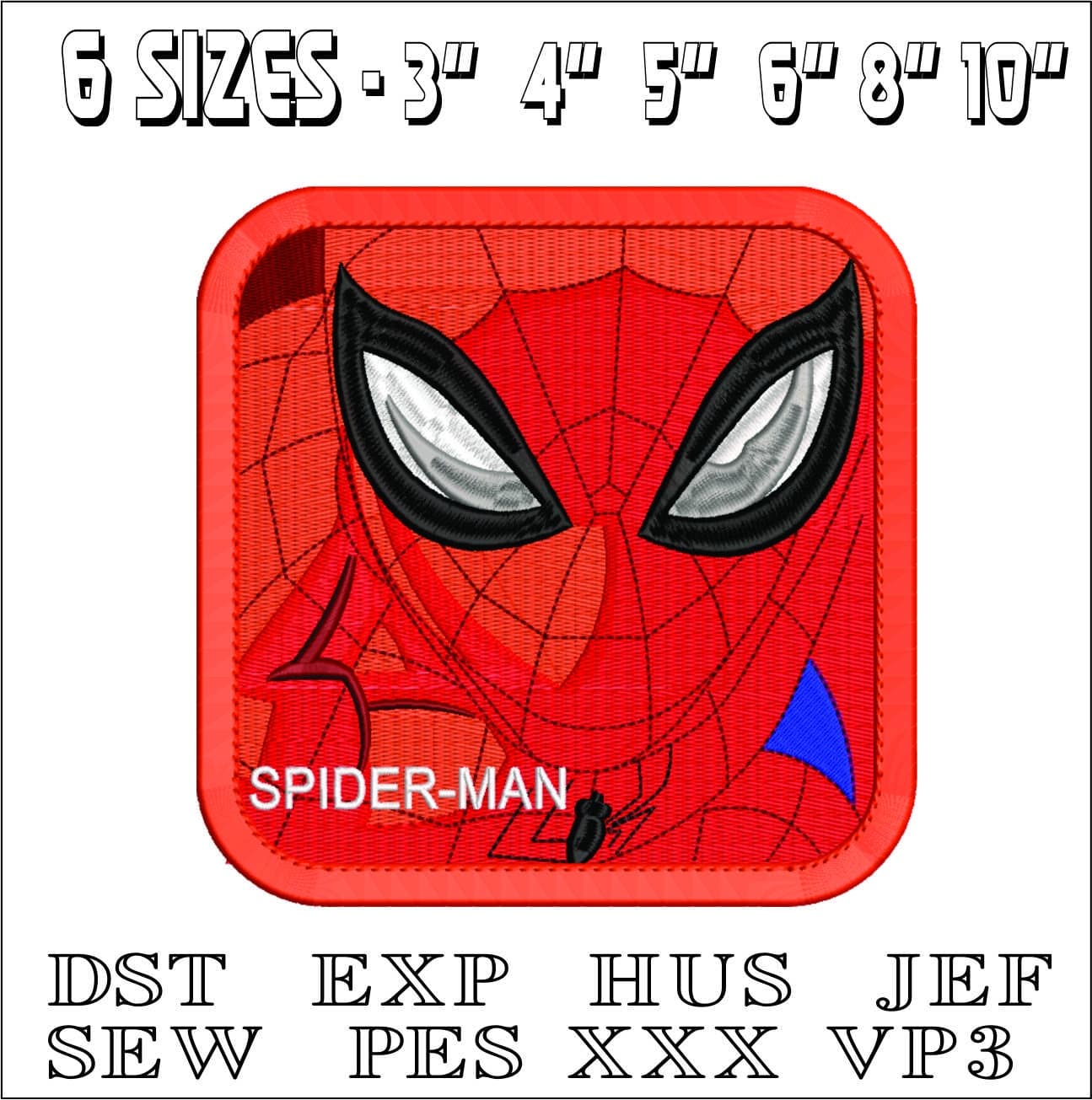 Spiderman Face-Elegant embroidery design file - instant download — view 2