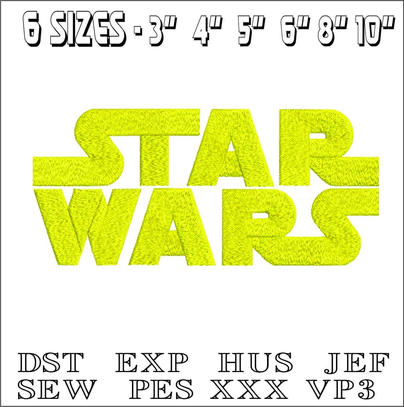 Star Wars-Elegant embroidery design file - instant download — view 2
