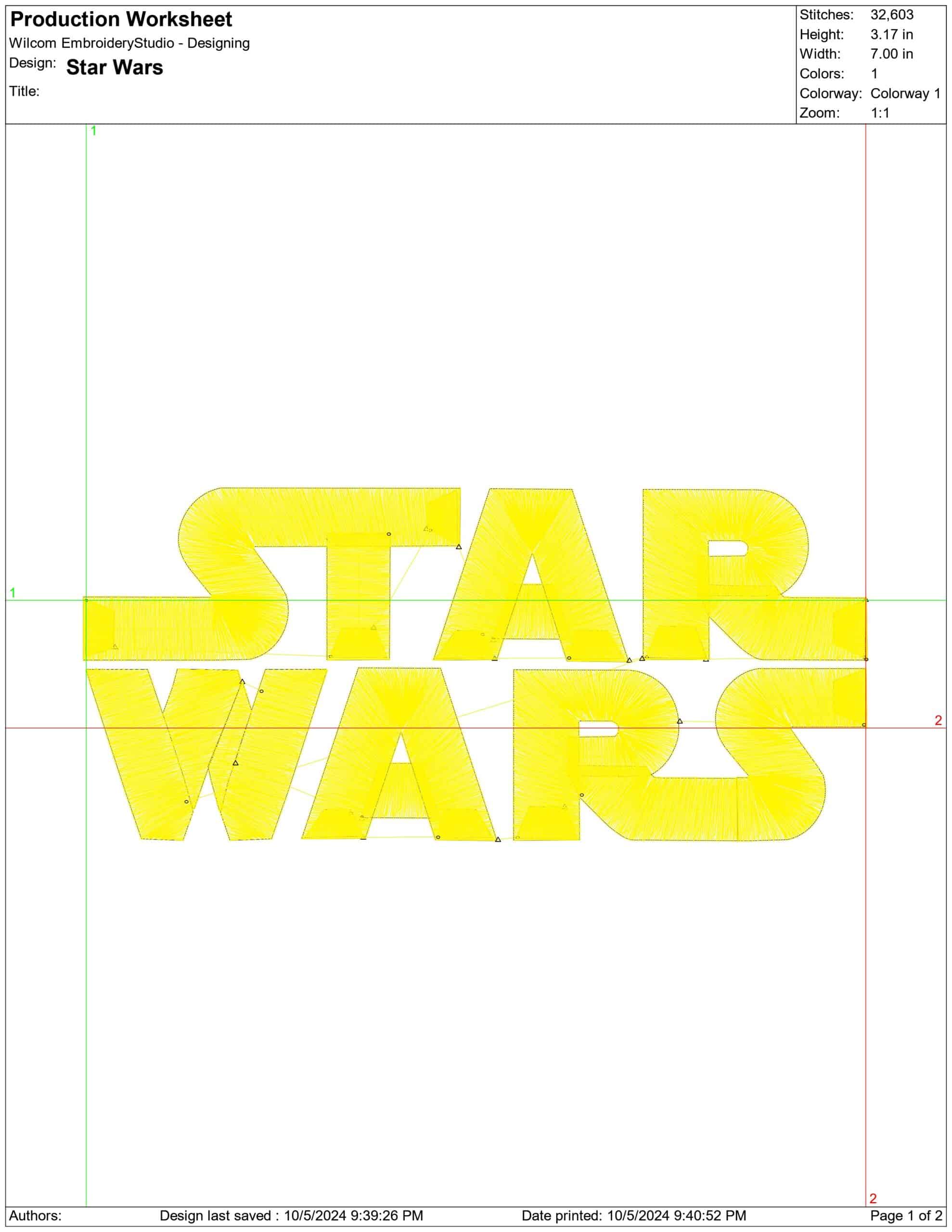 Star Wars-Elegant embroidery design file - instant download — view 4