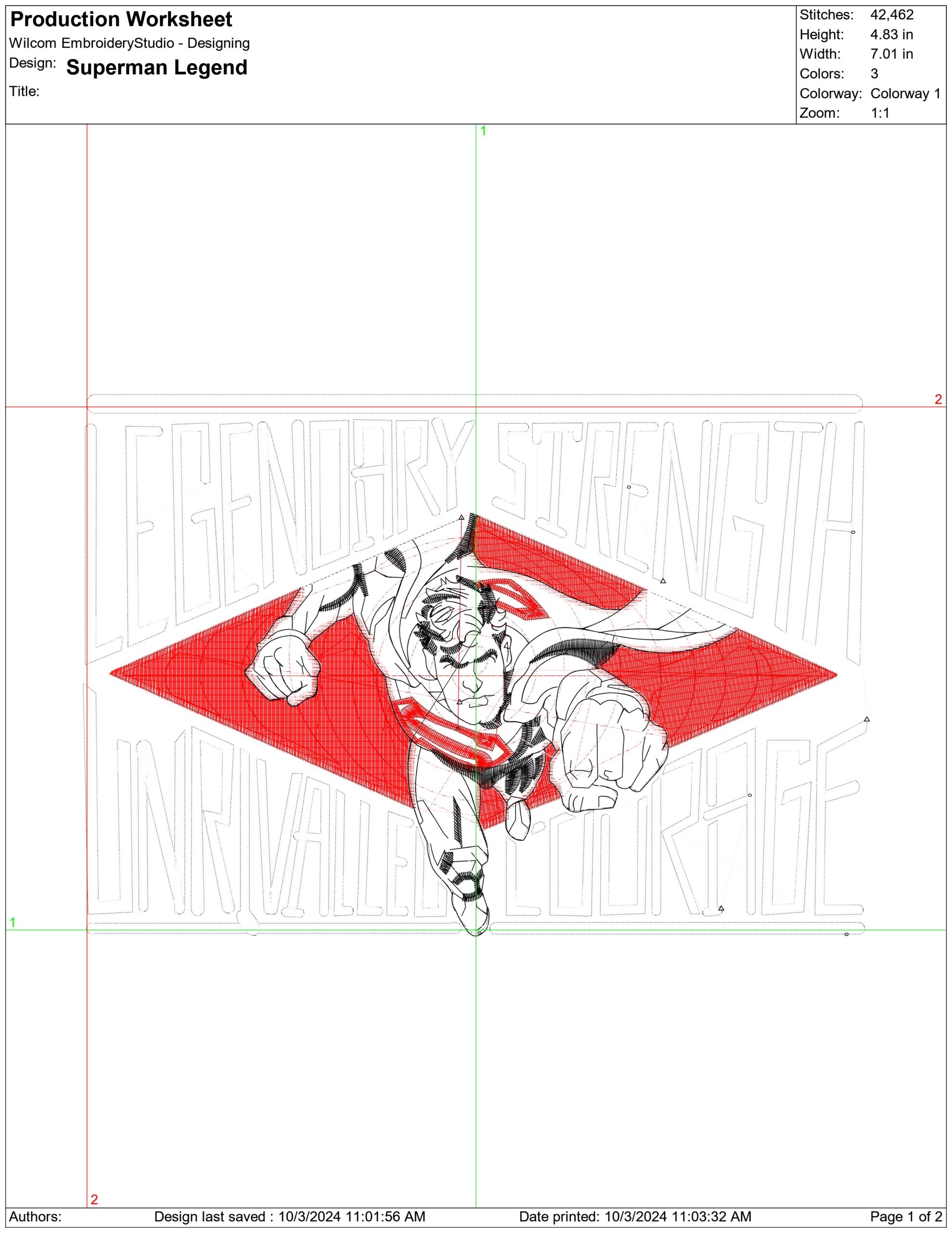 Superman Legend-Elegant embroidery design file - instant download — view 4
