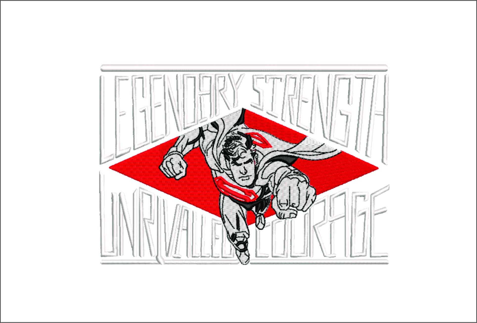 Superman Legend-Elegant embroidery design file - instant download