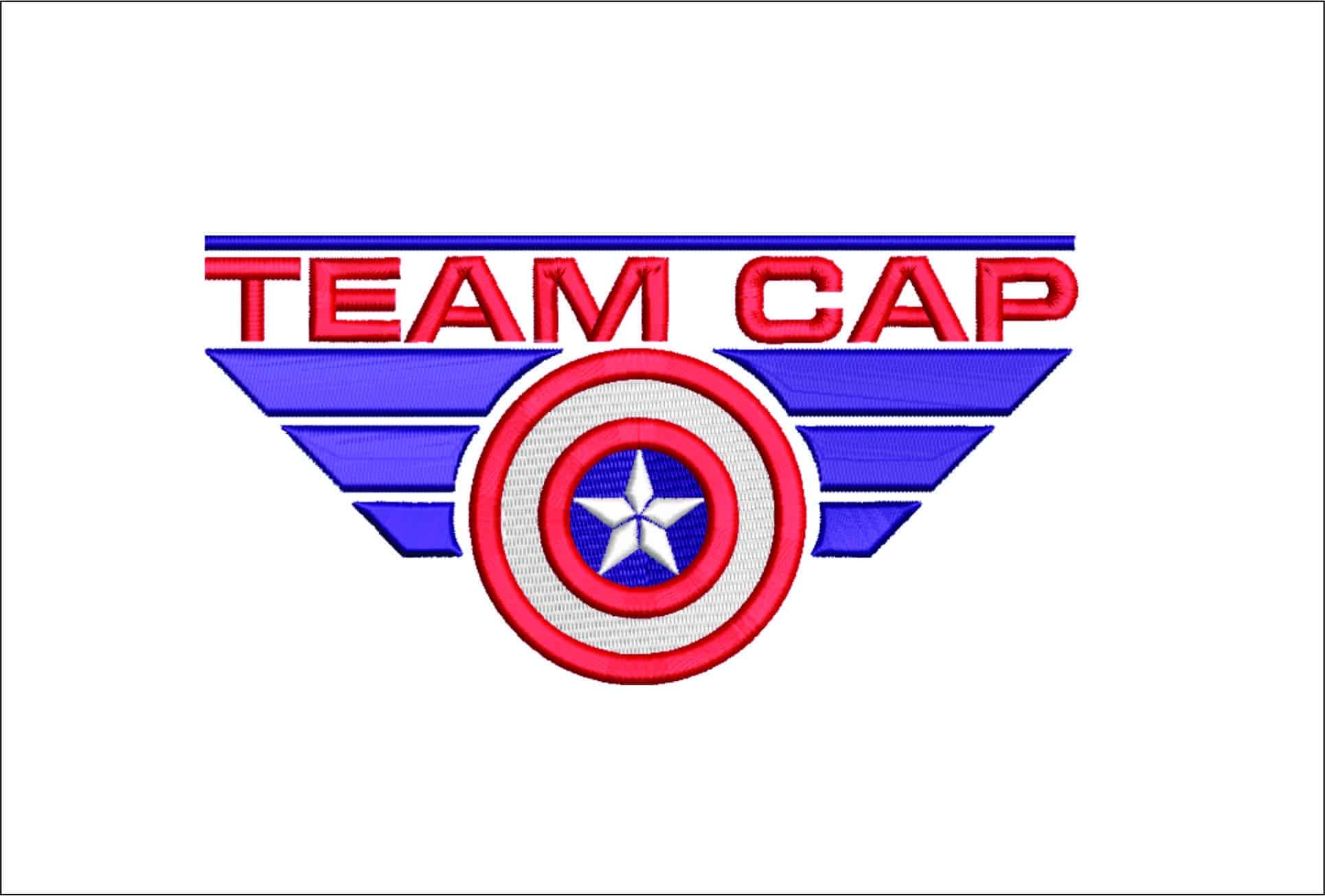 Team Cap-Elegant embroidery design file - instant download
