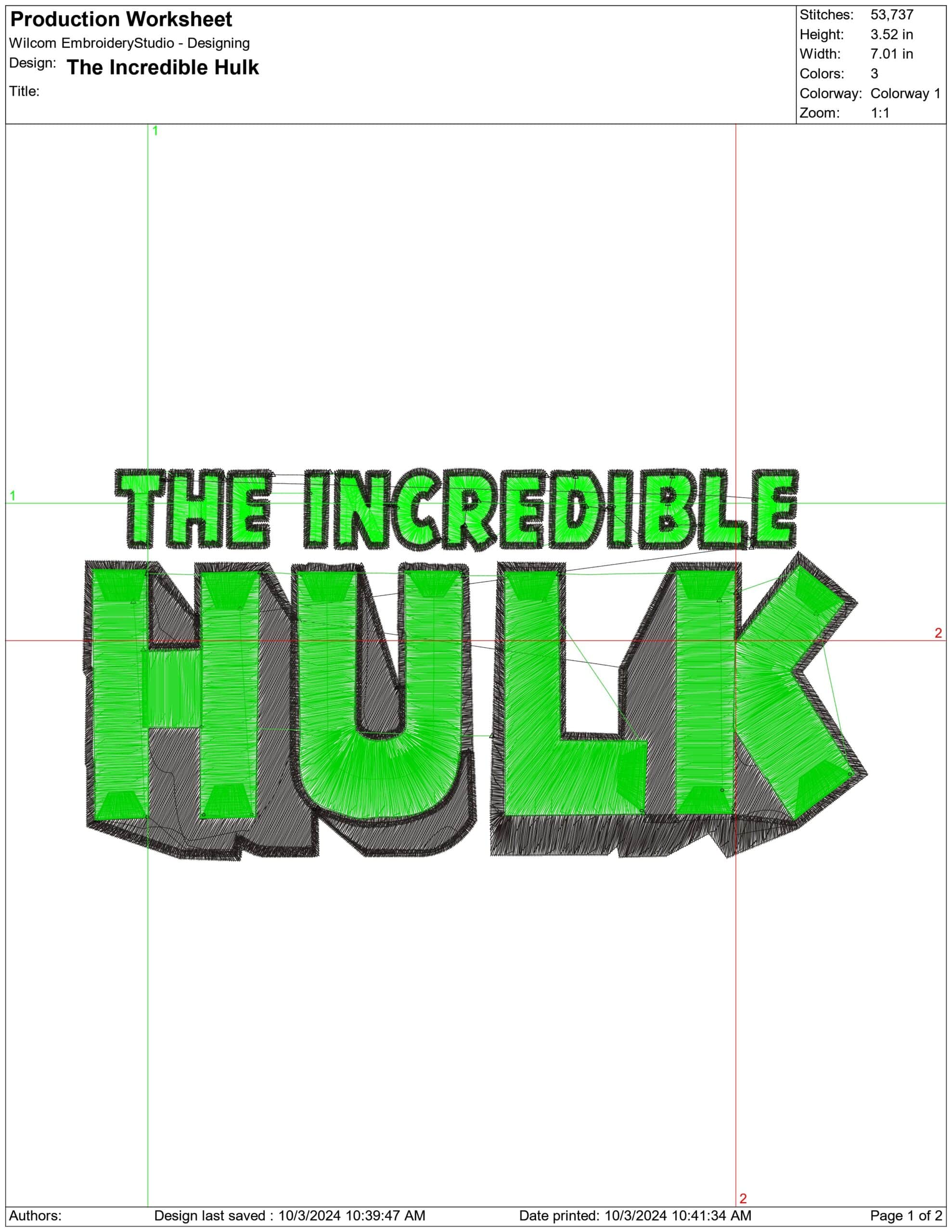 The Incredible Hulk-Elegant embroidery design file - instant download — view 4