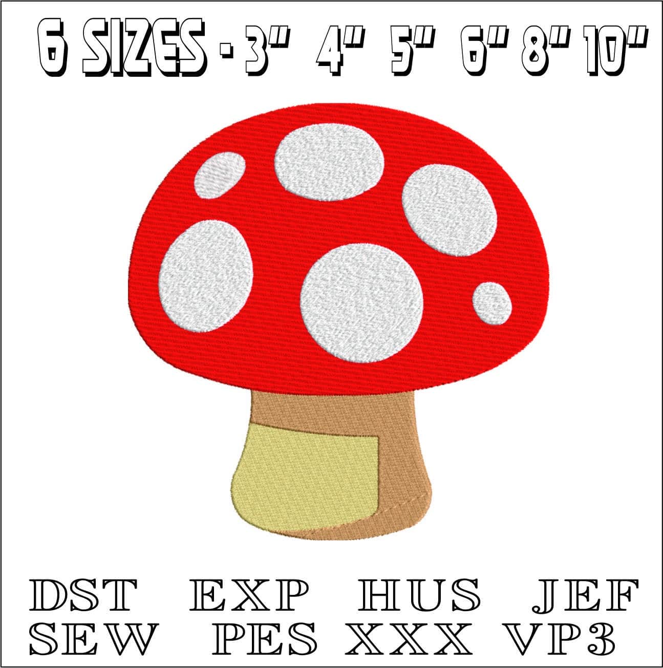 Toadstool-Elegant embroidery design file - instant download — view 2