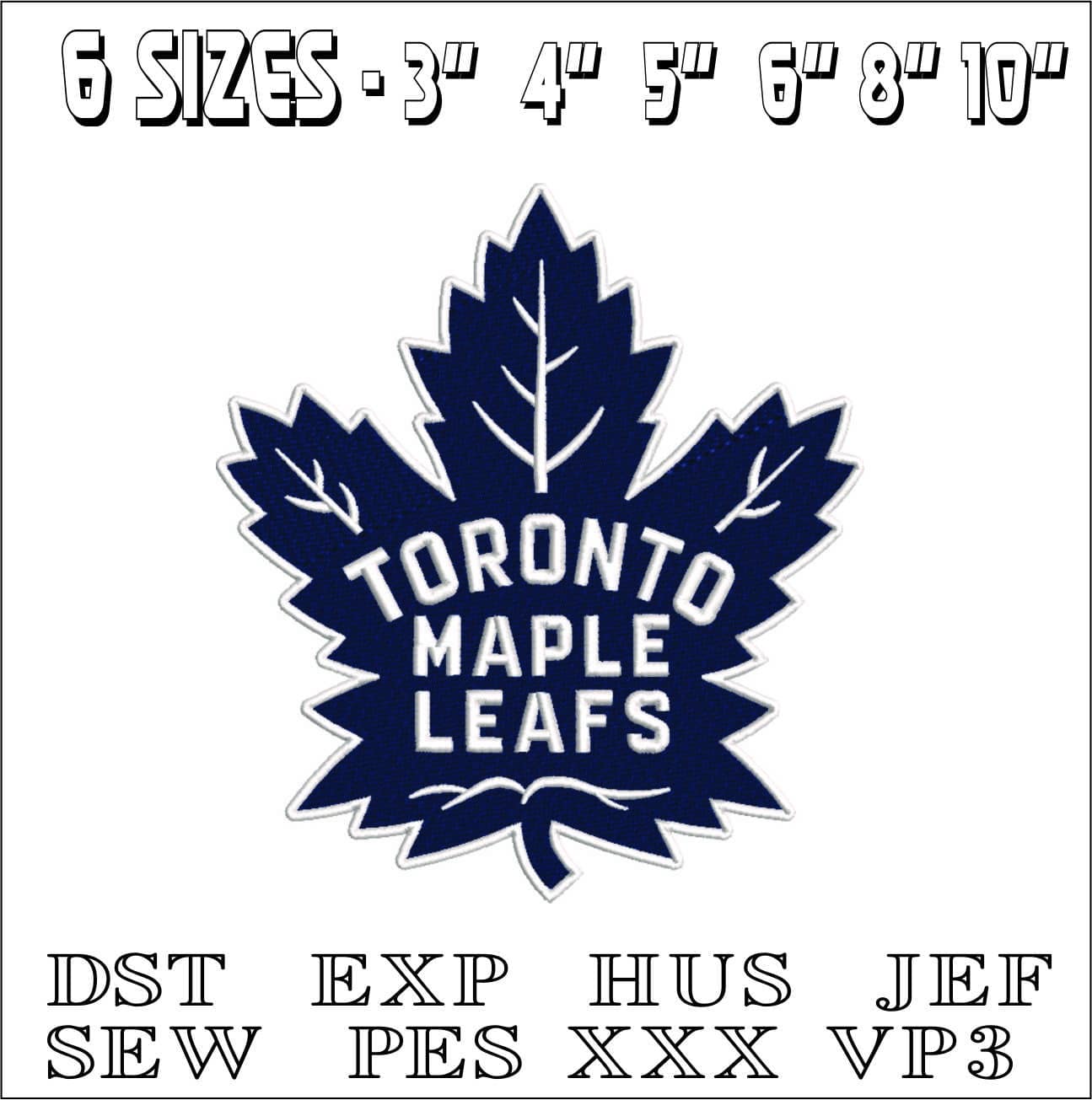 Toronto Maple Leafs-Elegant embroidery design file - instant download — view 2