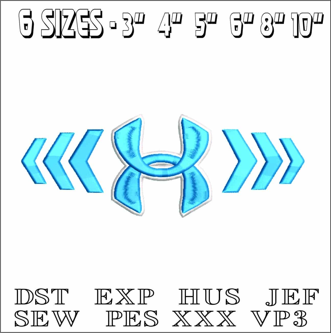 Under Armour arrows-Elegant embroidery design file - instant download — view 2