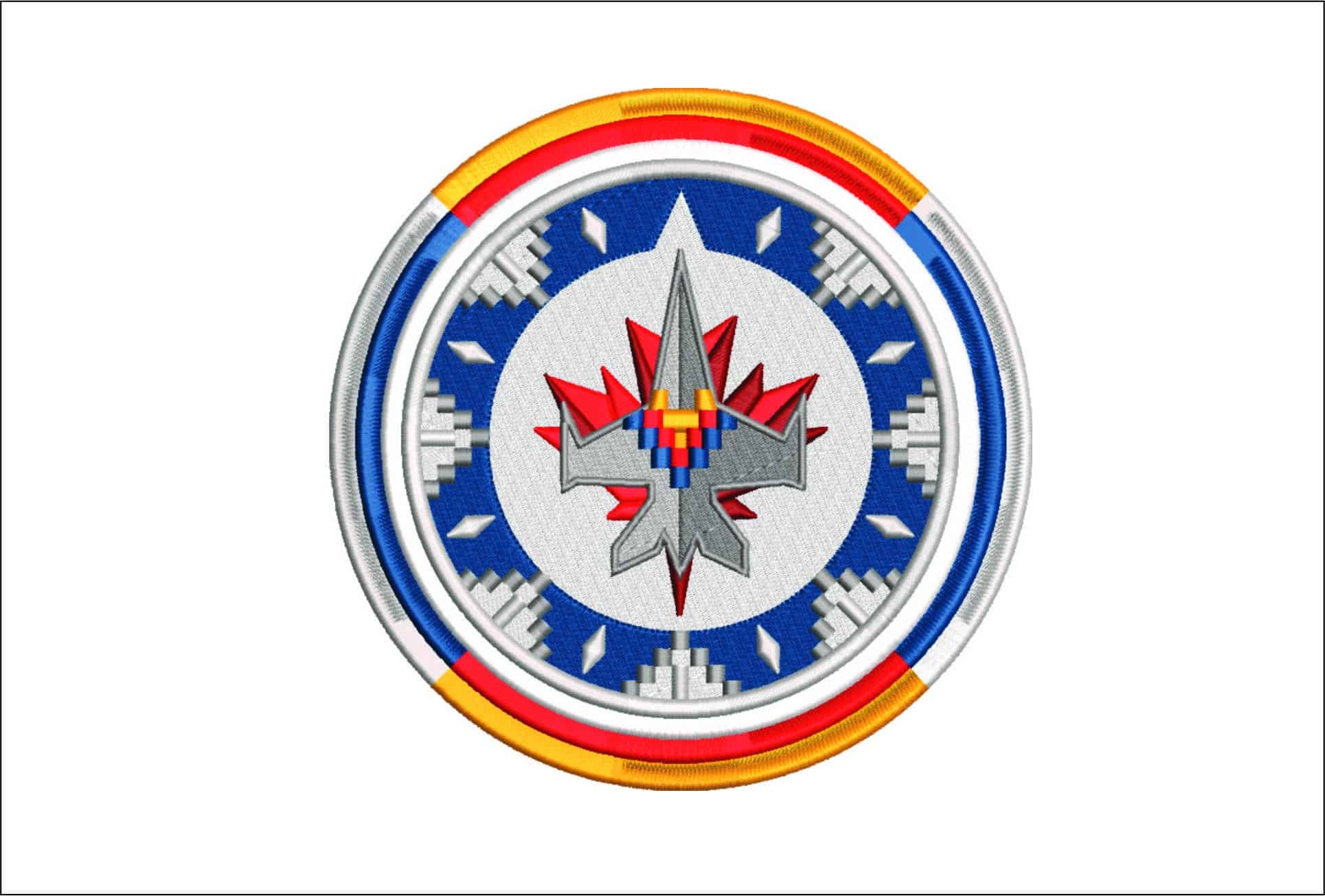 Winnipeg Jets Color Logo-Elegant embroidery design file - instant download