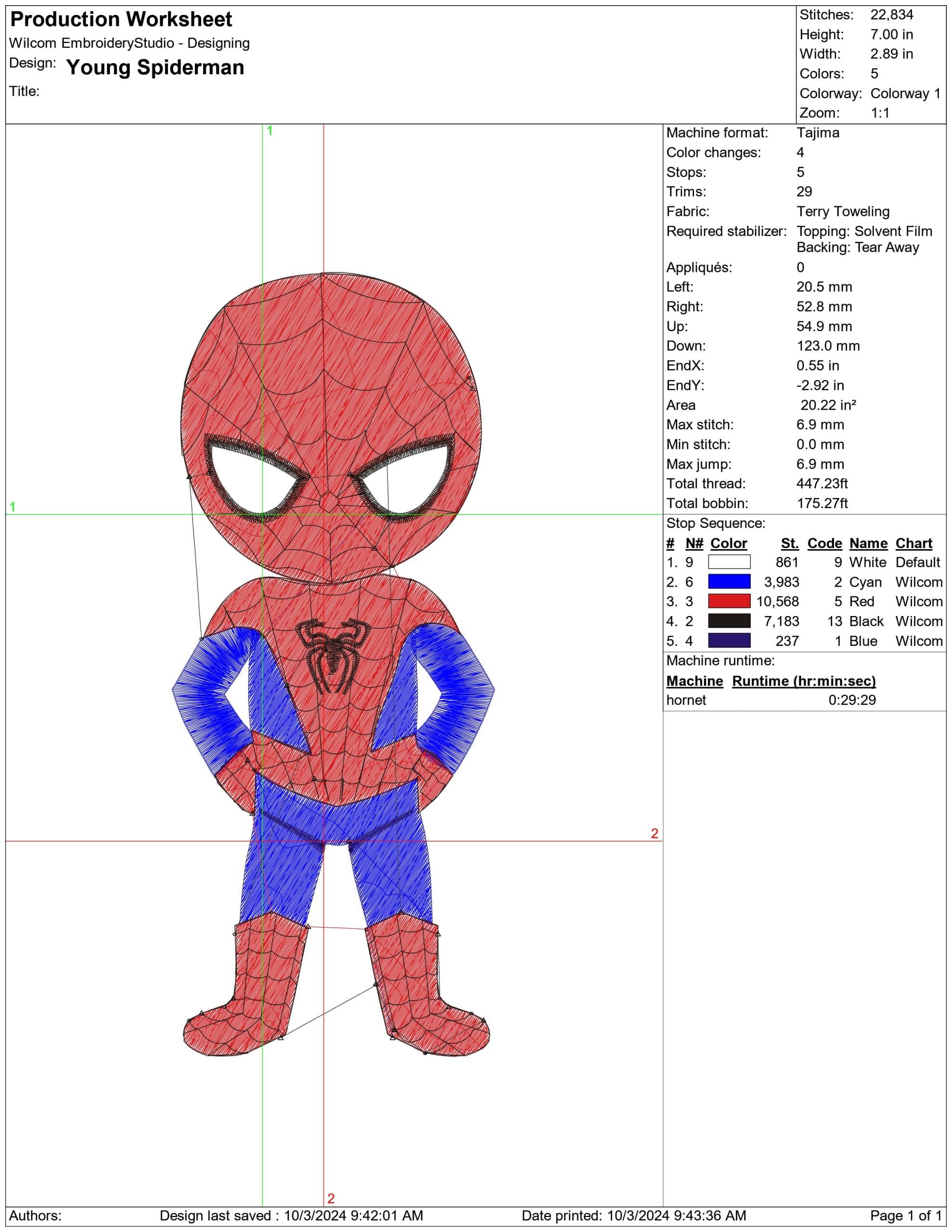 Young Spiderman-Elegant embroidery design file - instant download — view 3