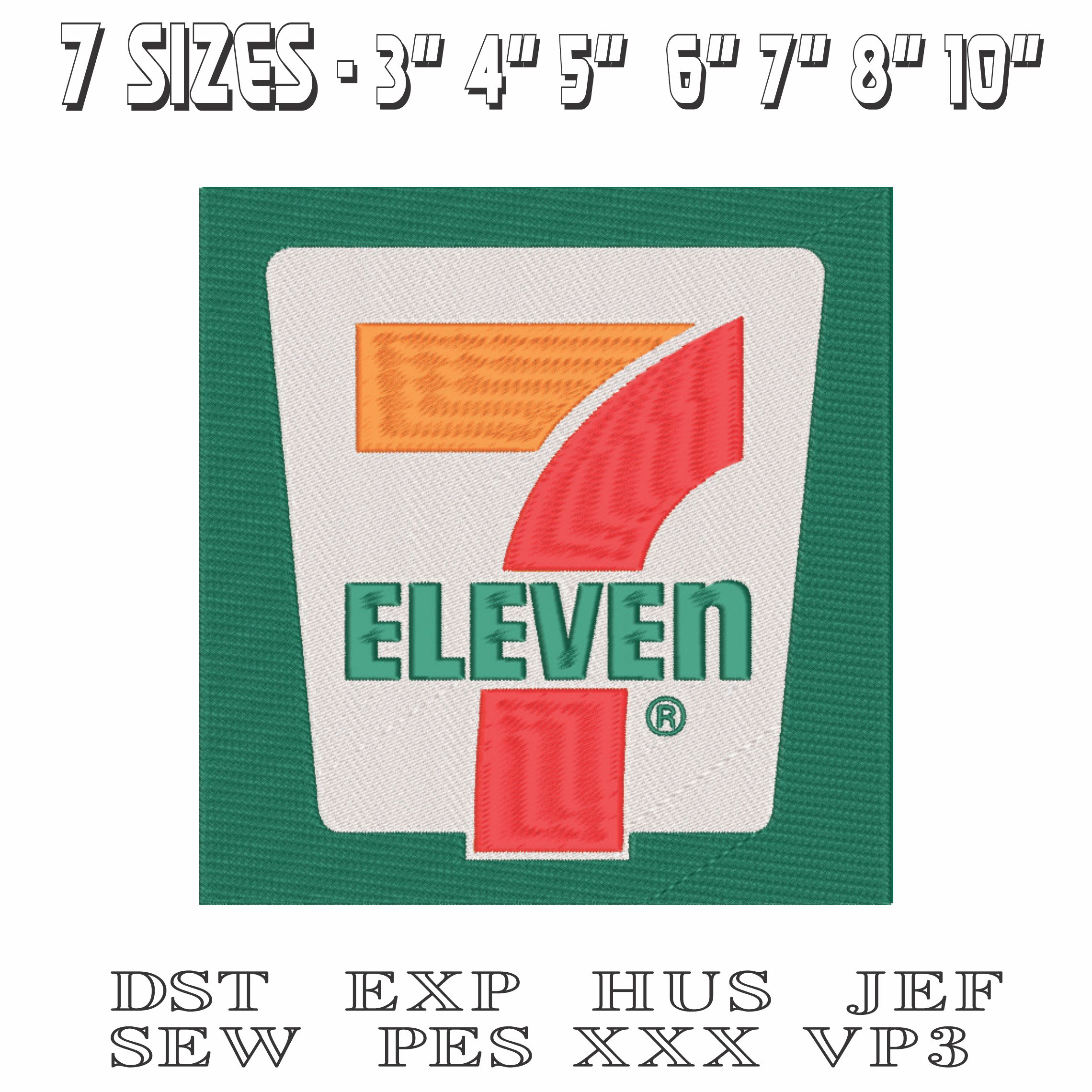 7 Eleven-Elegant embroidery design file - instant download — view 2
