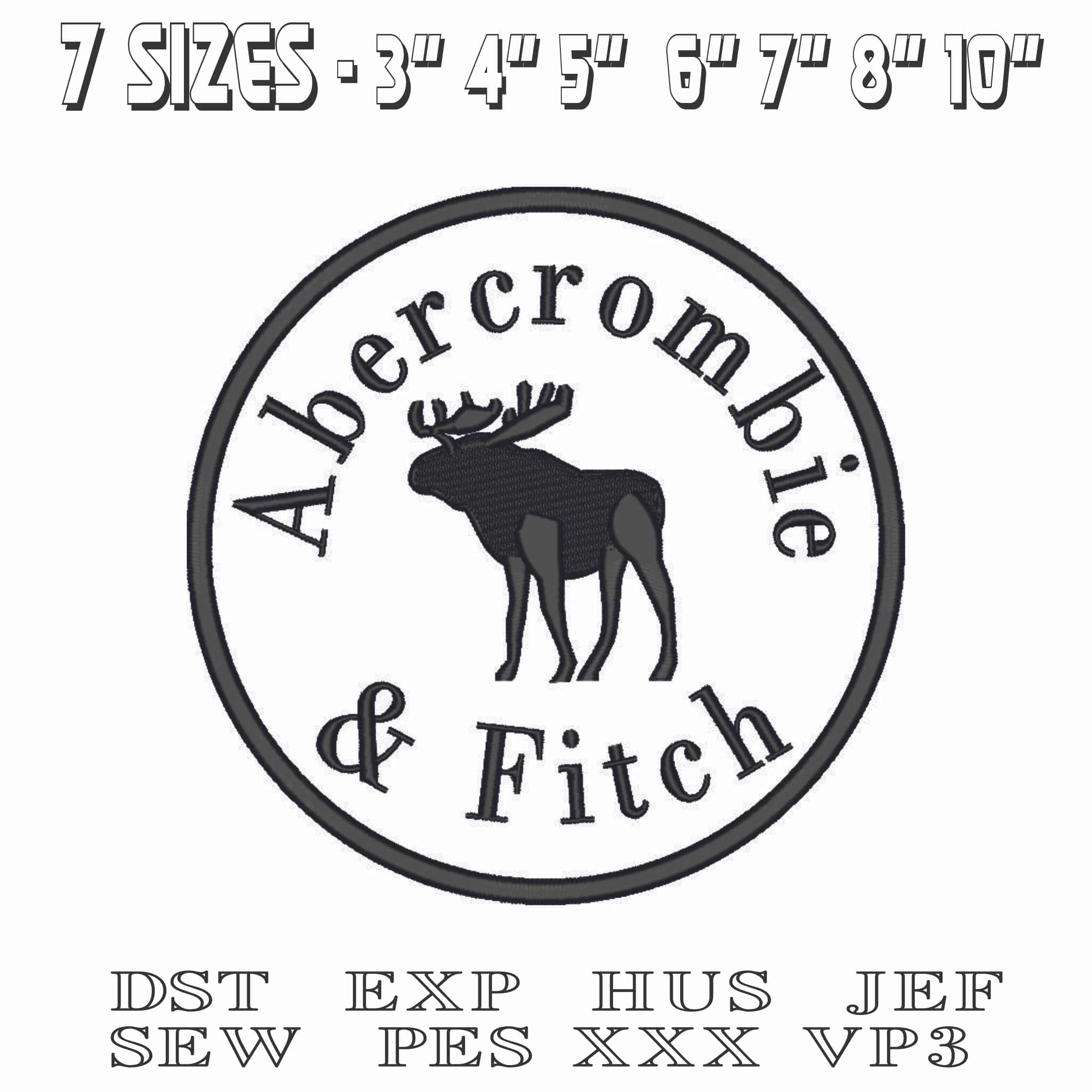 Abercomie and Fitch-Elegant embroidery design file - instant download — view 2