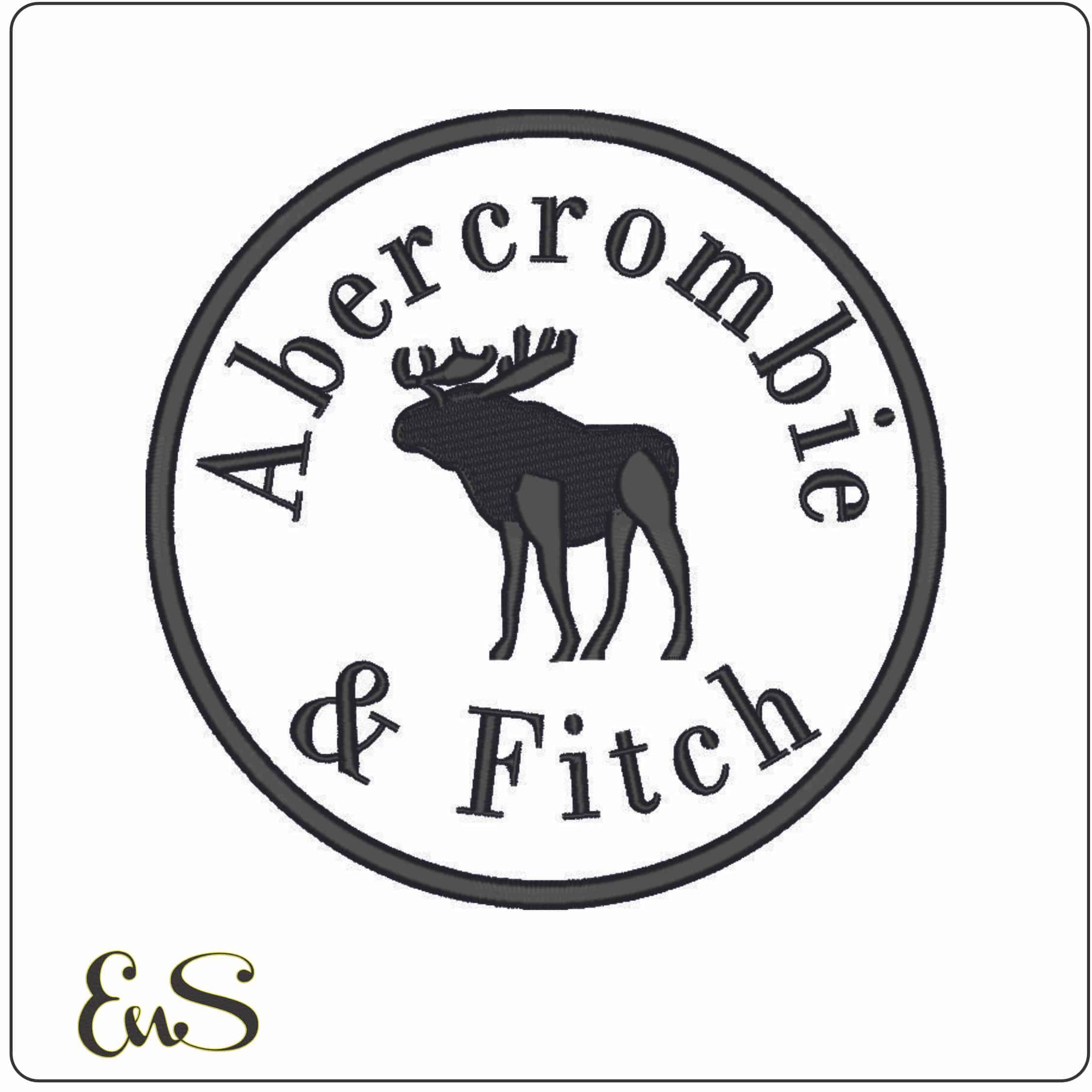 Abercomie and Fitch-Elegant embroidery design file - instant download