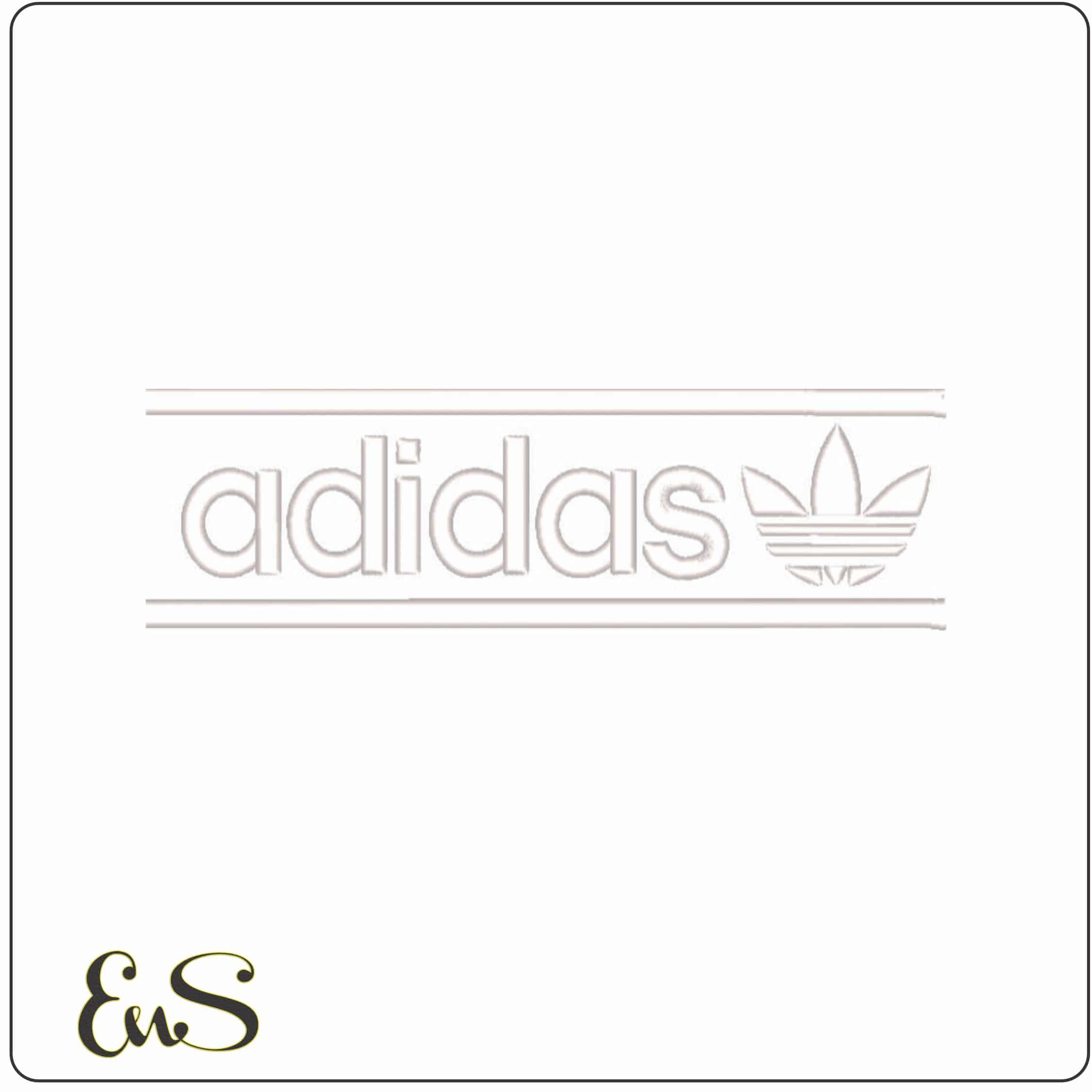 Adidas and Logo-Elegant embroidery design file - instant download
