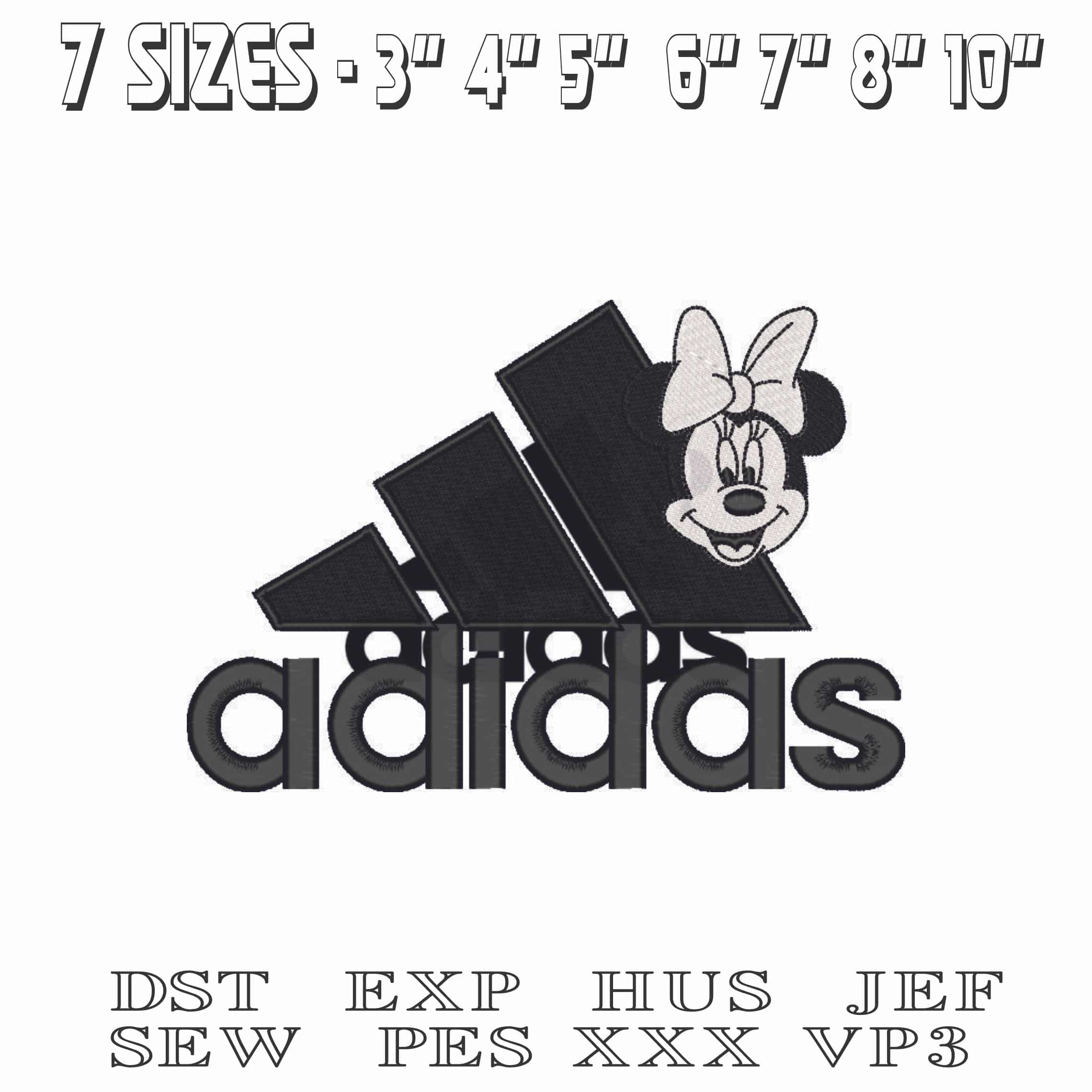 adidas 1-Elegant embroidery design file - instant download — view 2