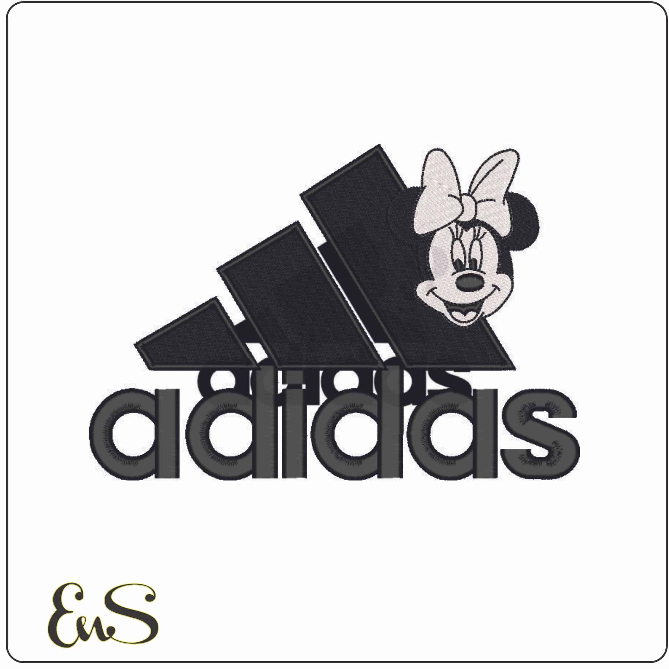 adidas 1-Elegant embroidery design file - instant download