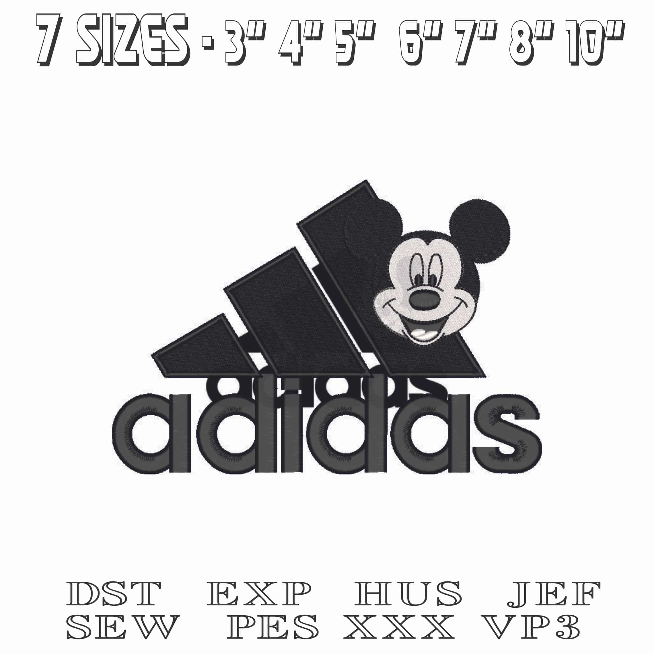 adidas 2-Elegant embroidery design file - instant download — view 2