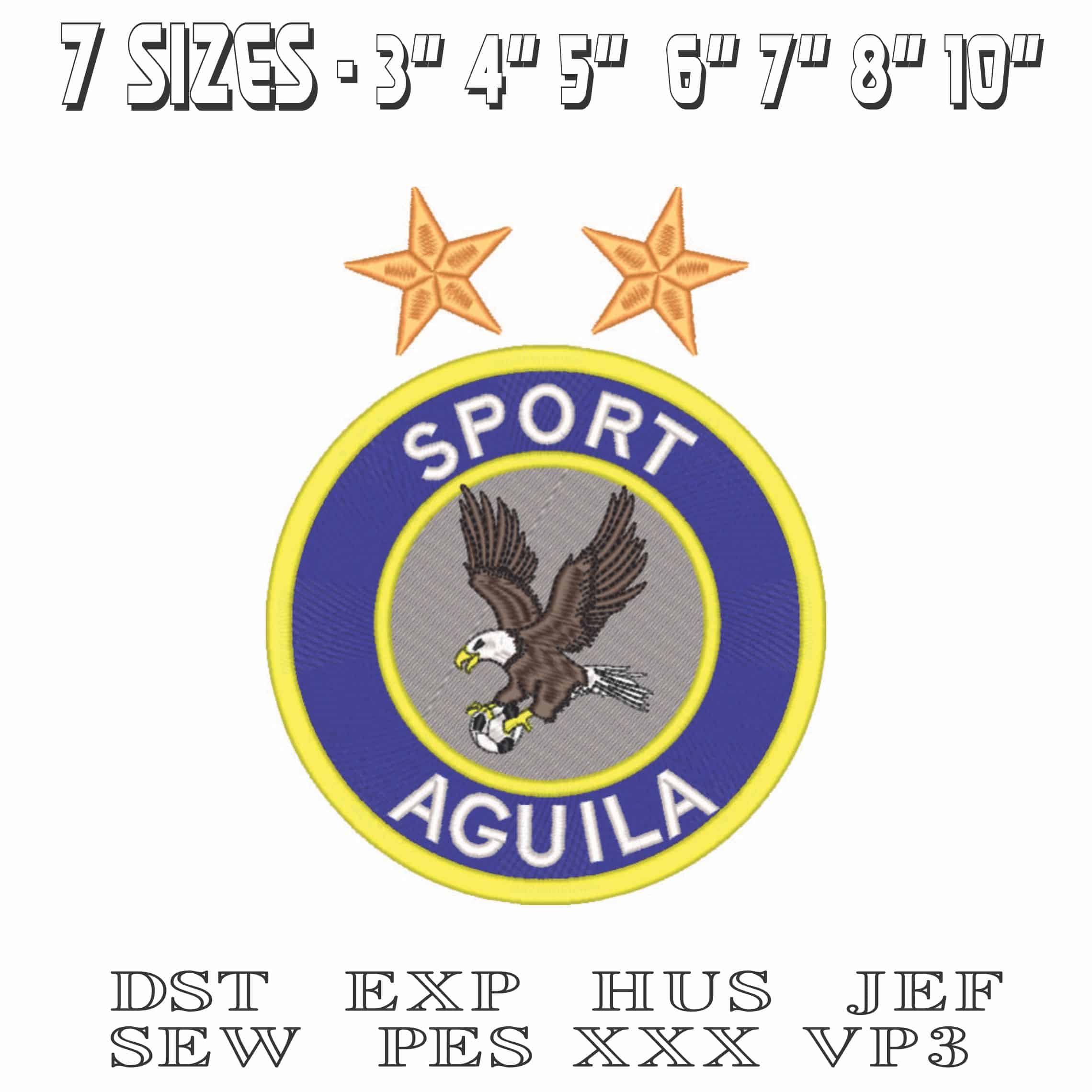 Aguila Sport-Elegant embroidery design file - instant download — view 2