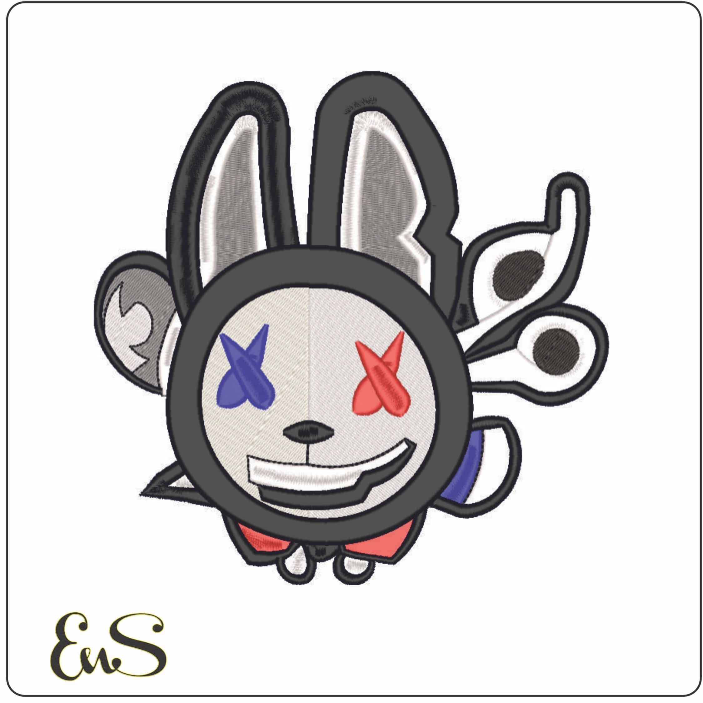 Bad Bunny Texas-Elegant embroidery design file - instant download
