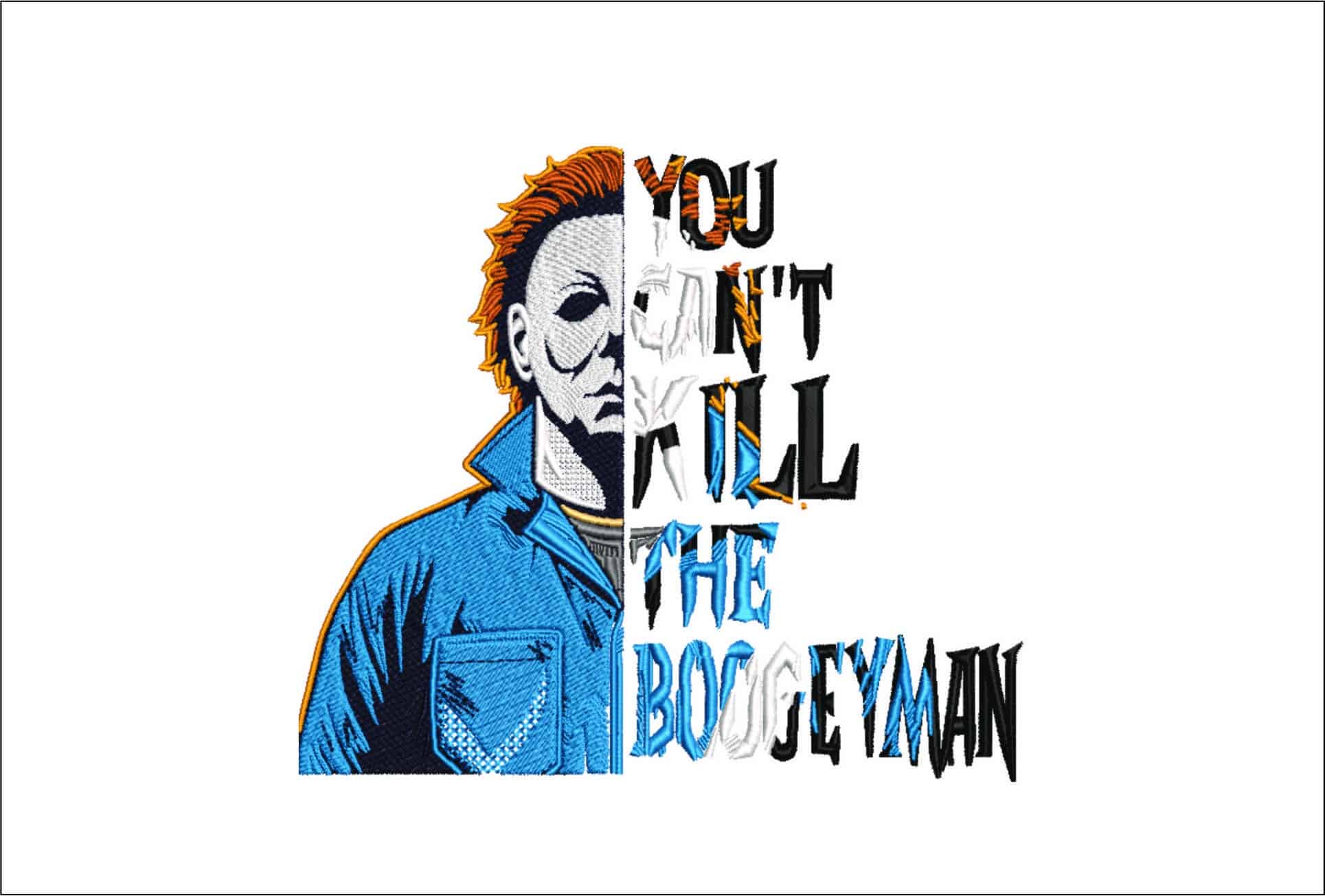 Beware of the Bogeyman-Elegant embroidery design file - instant download