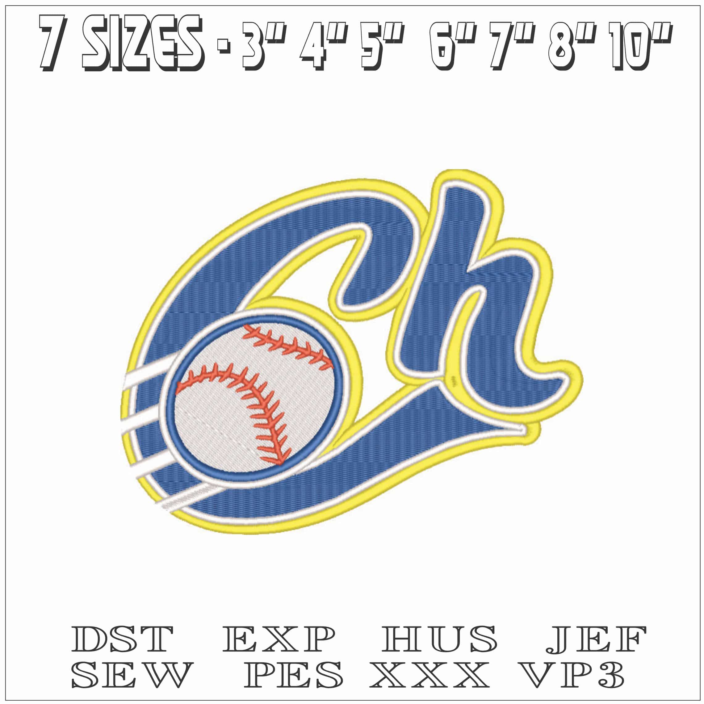 Charros de Jalisco Baseball-Elegant embroidery design file - instant download — view 2