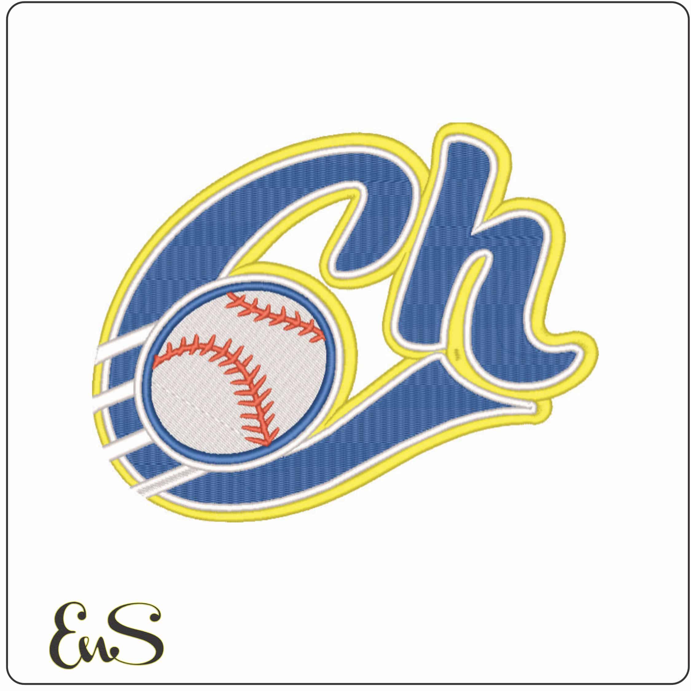 Charros de Jalisco Baseball-Elegant embroidery design file - instant download