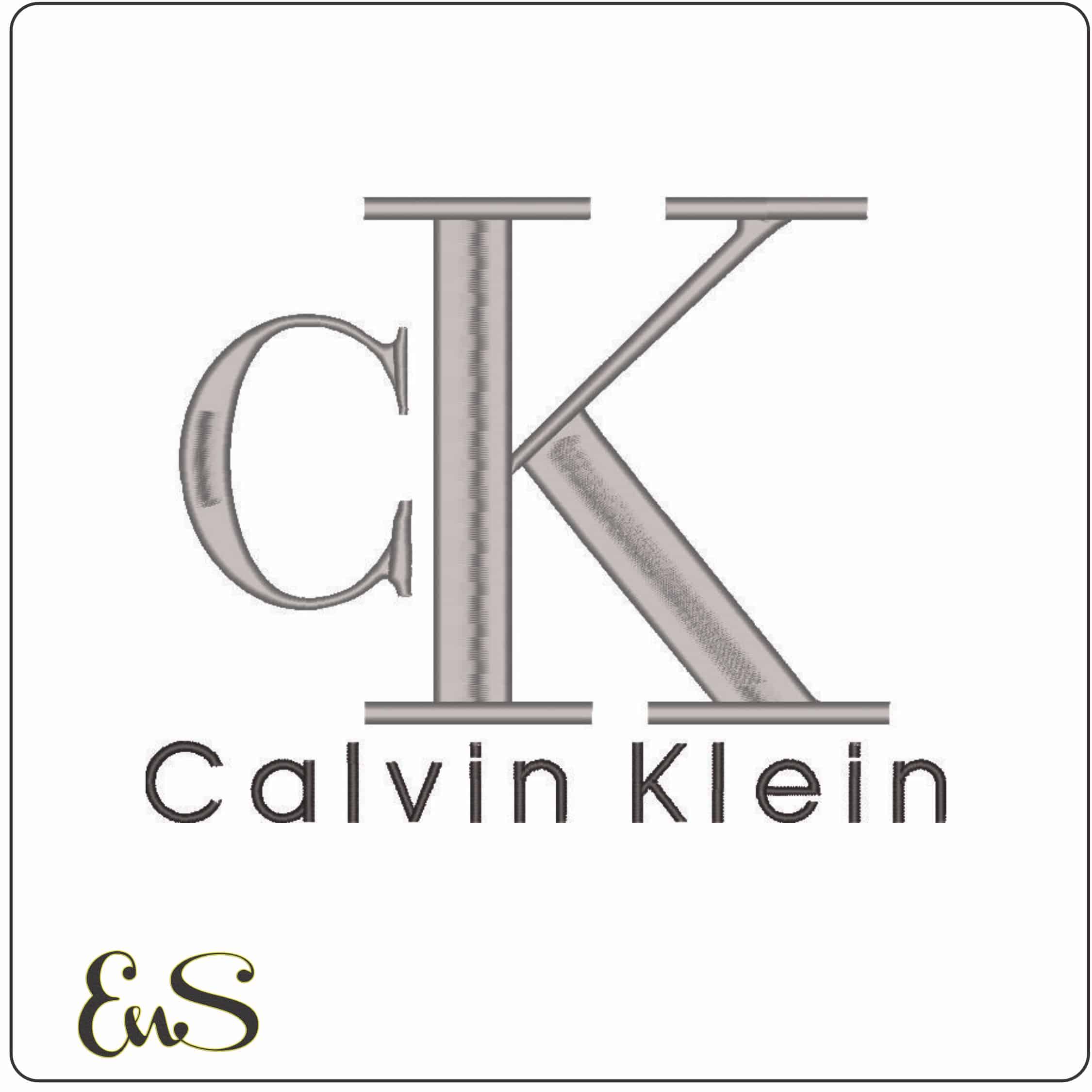 CK Calvin Klien-Elegant embroidery design file - instant download