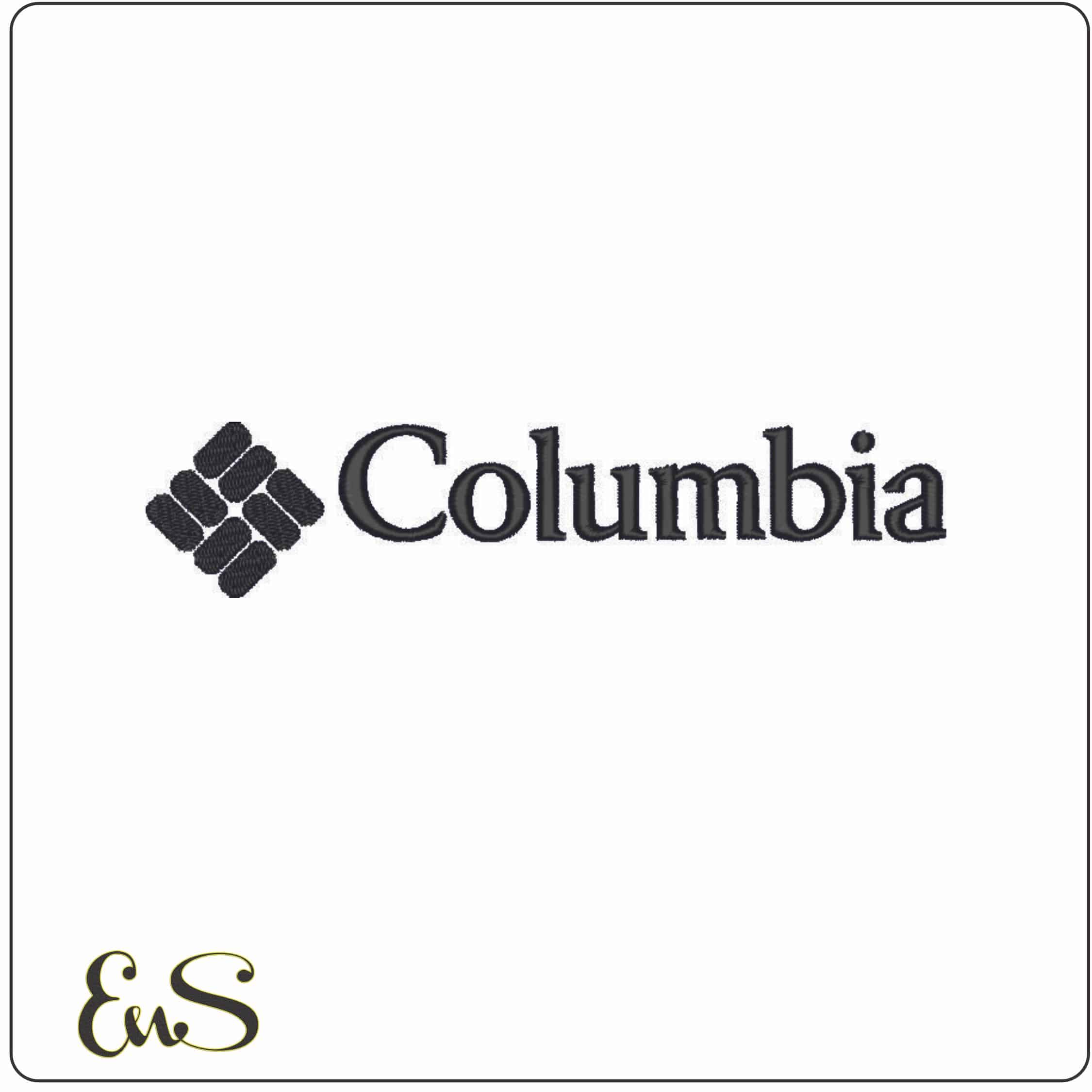 Columbia Brand-Elegant embroidery design file - instant download